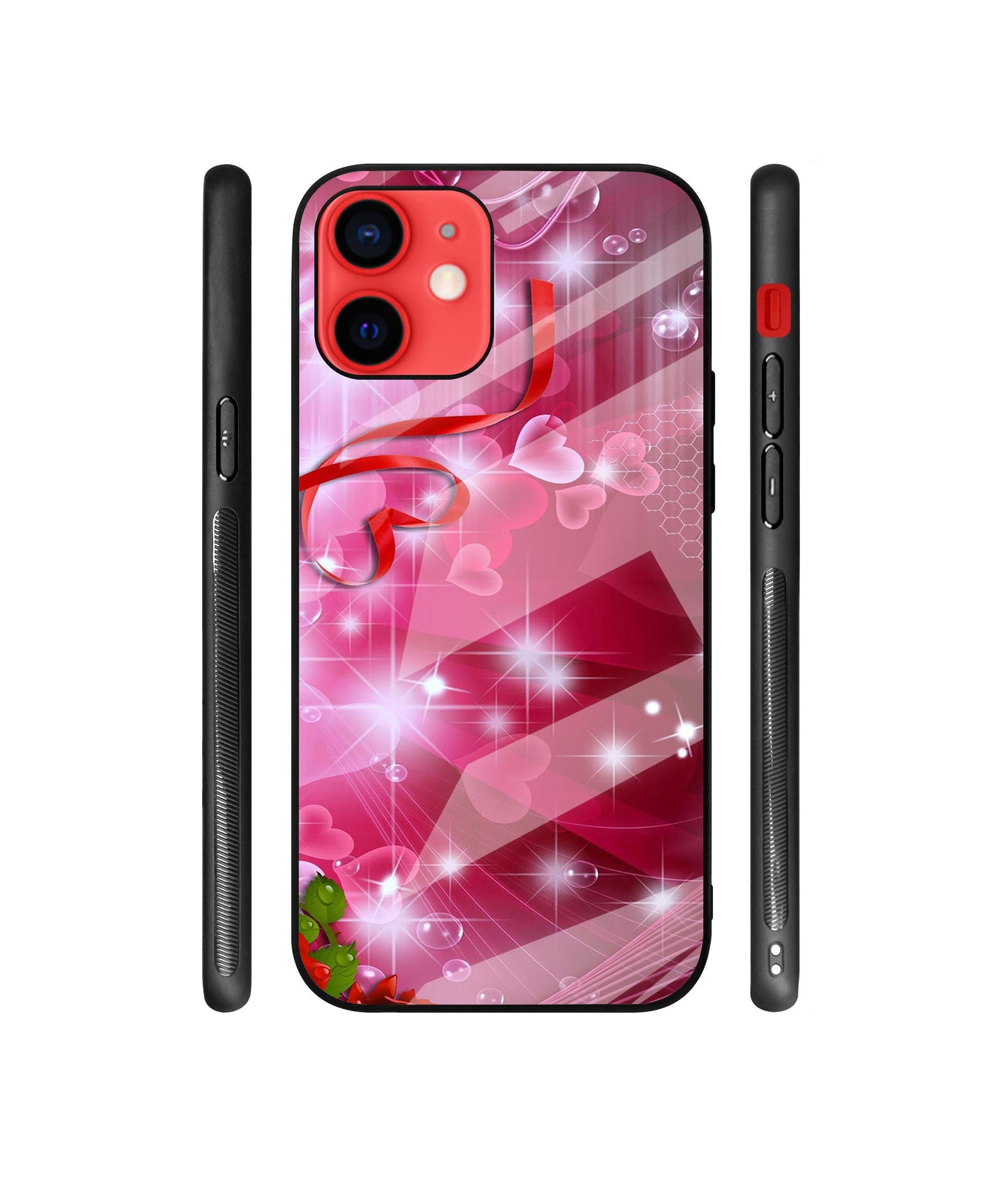 Love Designer Printed Glass Cover for Apple iPhone 12 / iPhone 12 Pro