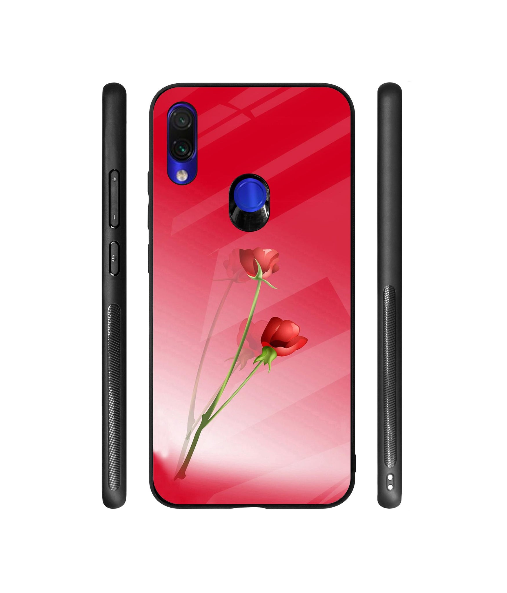 Red Roses Designer Printed Glass Cover for Mi Redmi Note 7 / Note 7 Pro / Note 7S