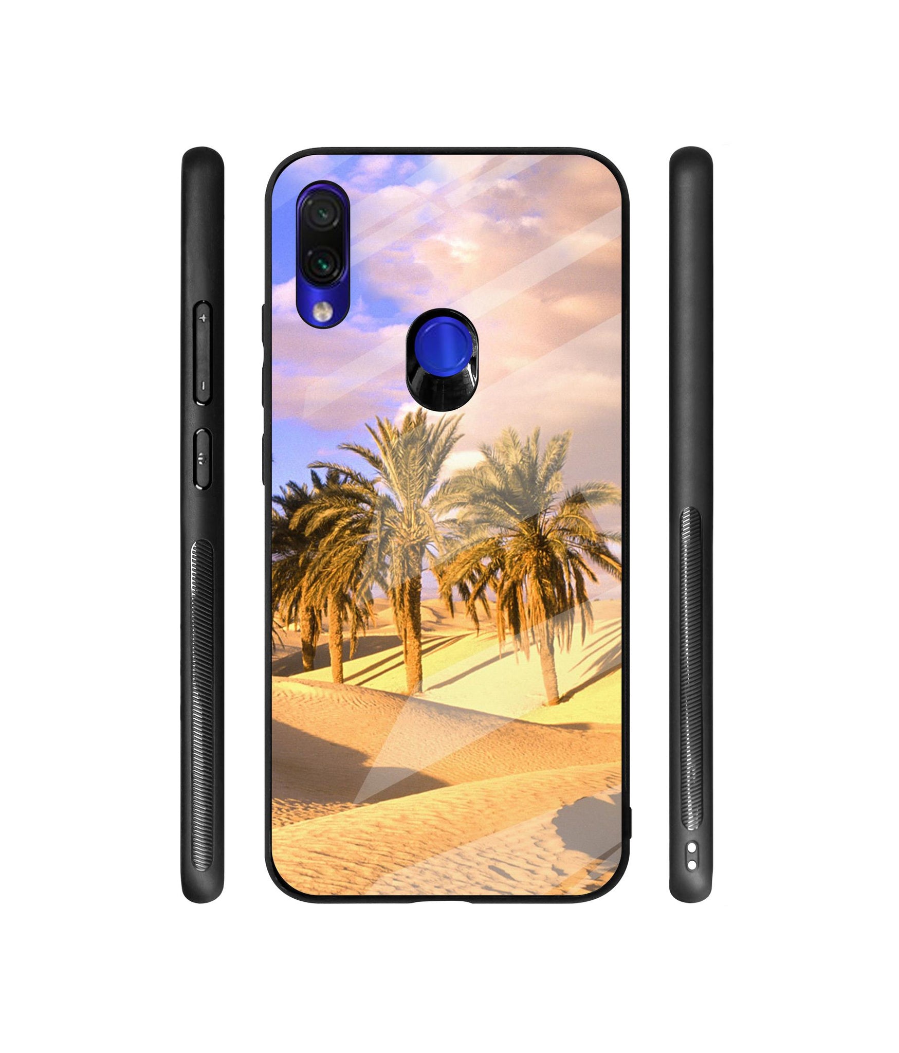 Cat Heart Tail Designer Printed Glass Cover for Mi Redmi Note 7 / Note 7 Pro / Note 7S