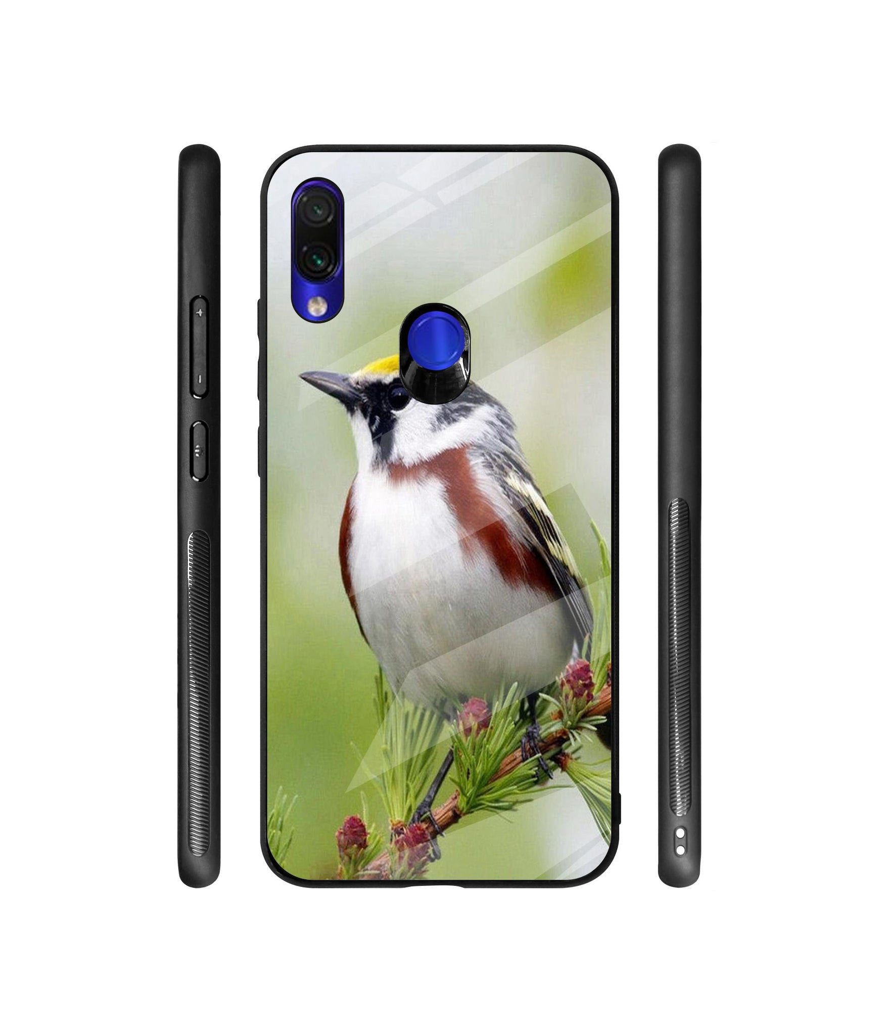Bird Pattern Designer Printed Glass Cover for Mi Redmi Note 7 / Note 7 Pro / Note 7S