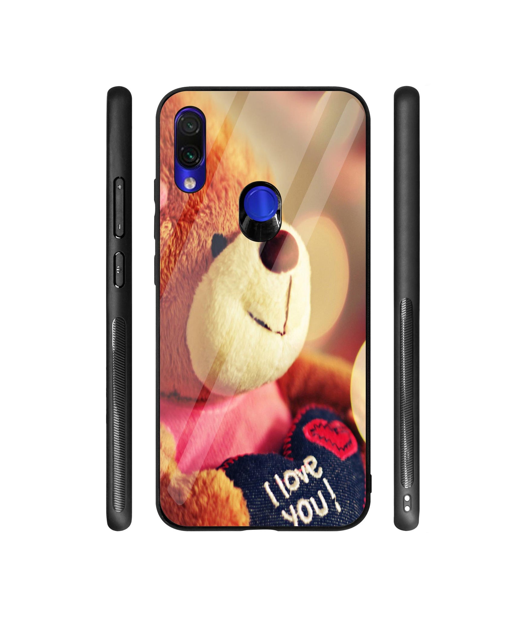 Teddy Bear Designer Printed Glass Cover for Mi Redmi Note 7 / Note 7 Pro / Note 7S