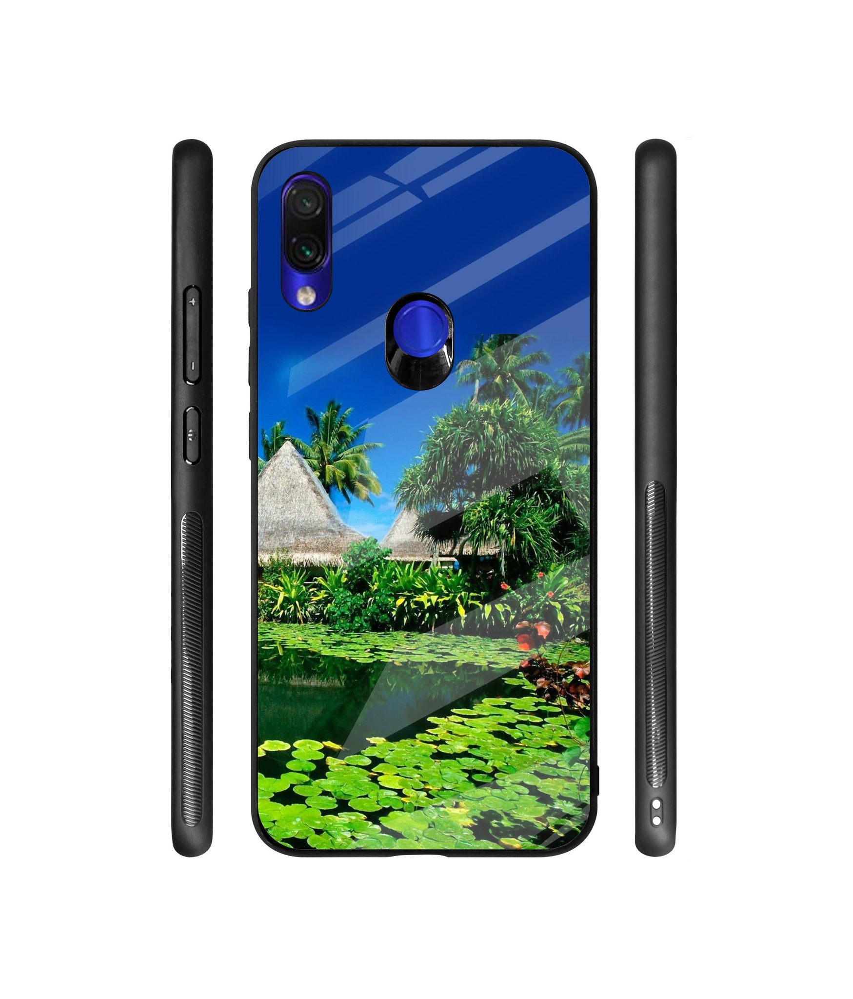 Tropics Water Designer Printed Glass Cover for Mi Redmi Note 7 / Note 7 Pro / Note 7S