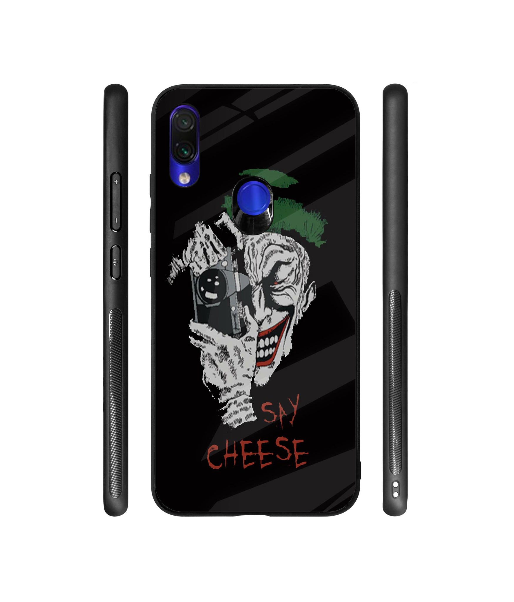 Joker Say Cheese Designer Printed Glass Cover for Mi Redmi Note 7 / Note 7 Pro / Note 7S