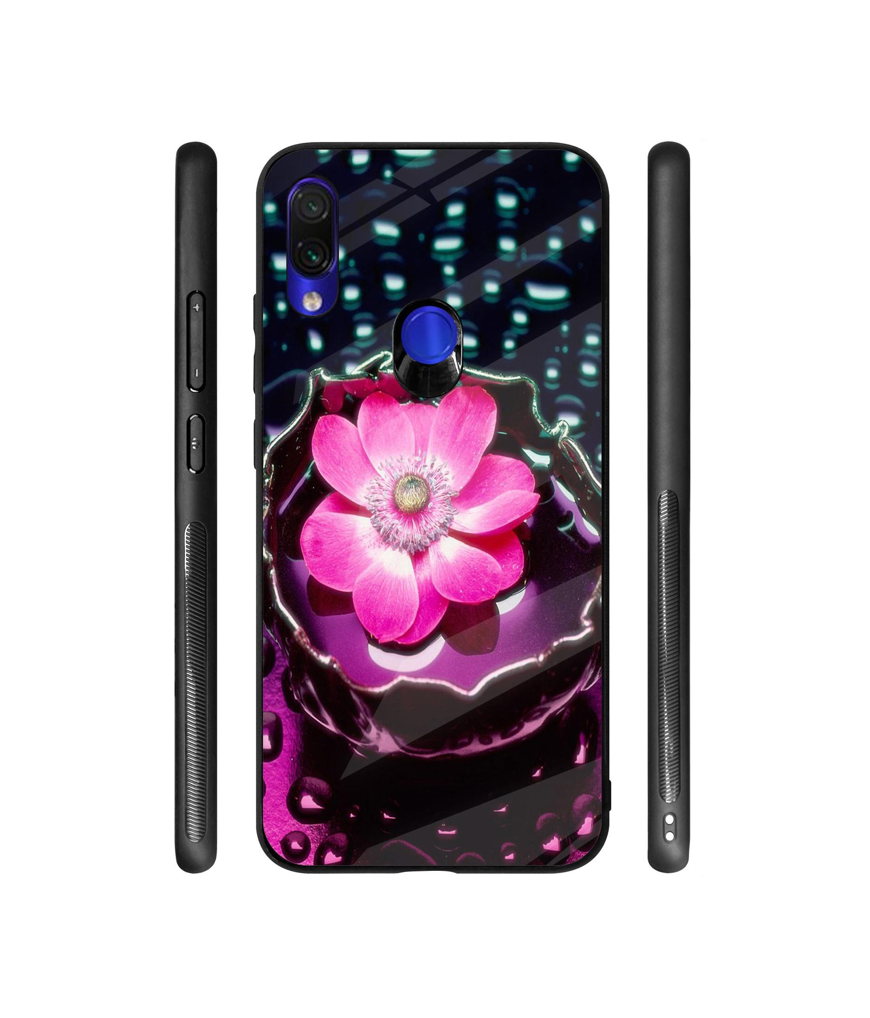 Flower in Water Designer Printed Glass Cover for Mi Redmi Note 7 / Note 7 Pro / Note 7S