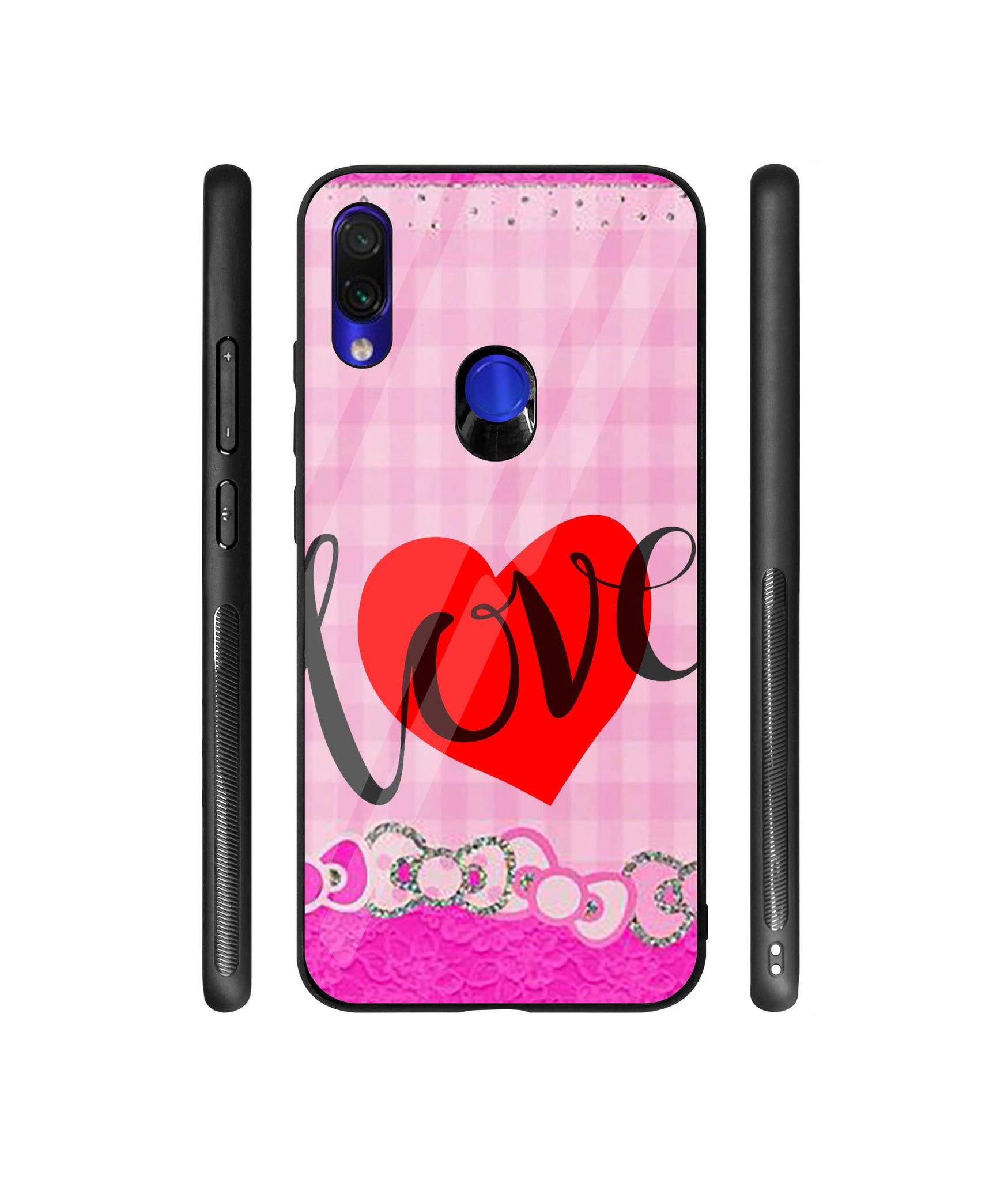 Love Print On Cloth Designer Printed Glass Cover for Mi Redmi Note 7 / Note 7 Pro / Note 7S