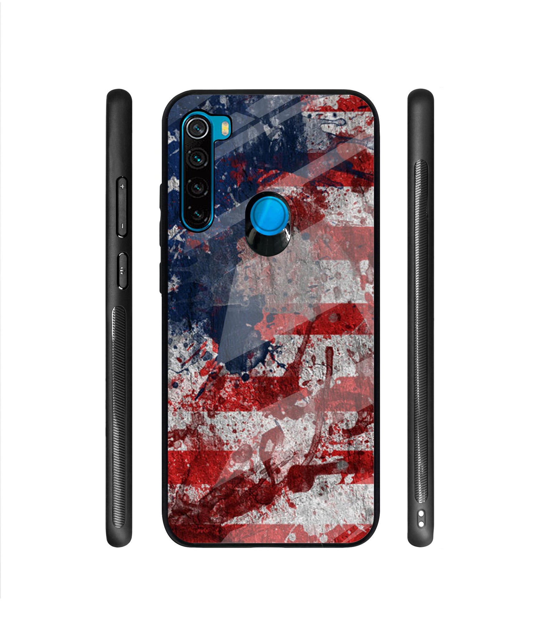 Painting American Designer Printed Glass Cover for Mi Redmi Note 8