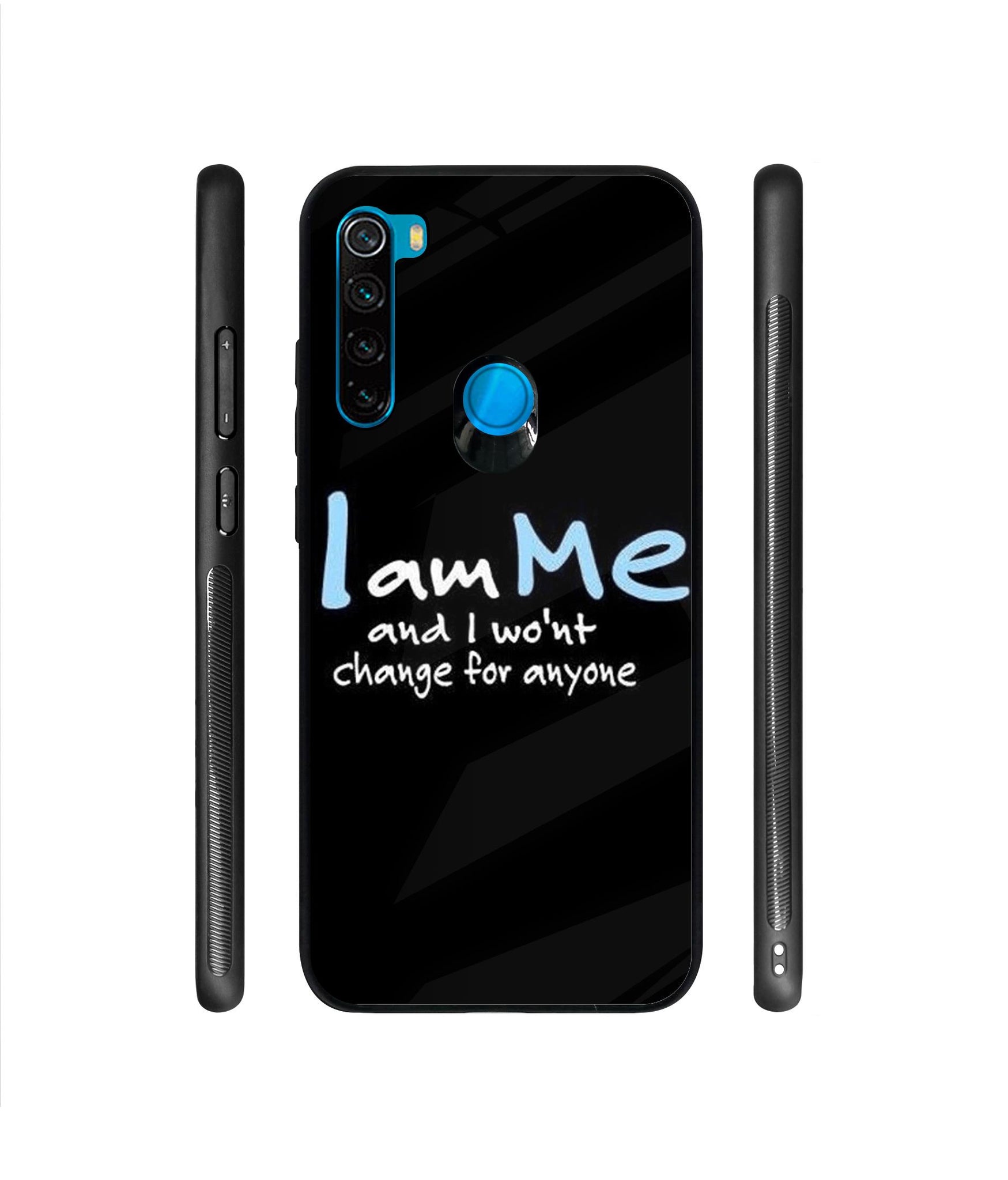 Quotes Designer Printed Glass Cover for Mi Redmi Note 8