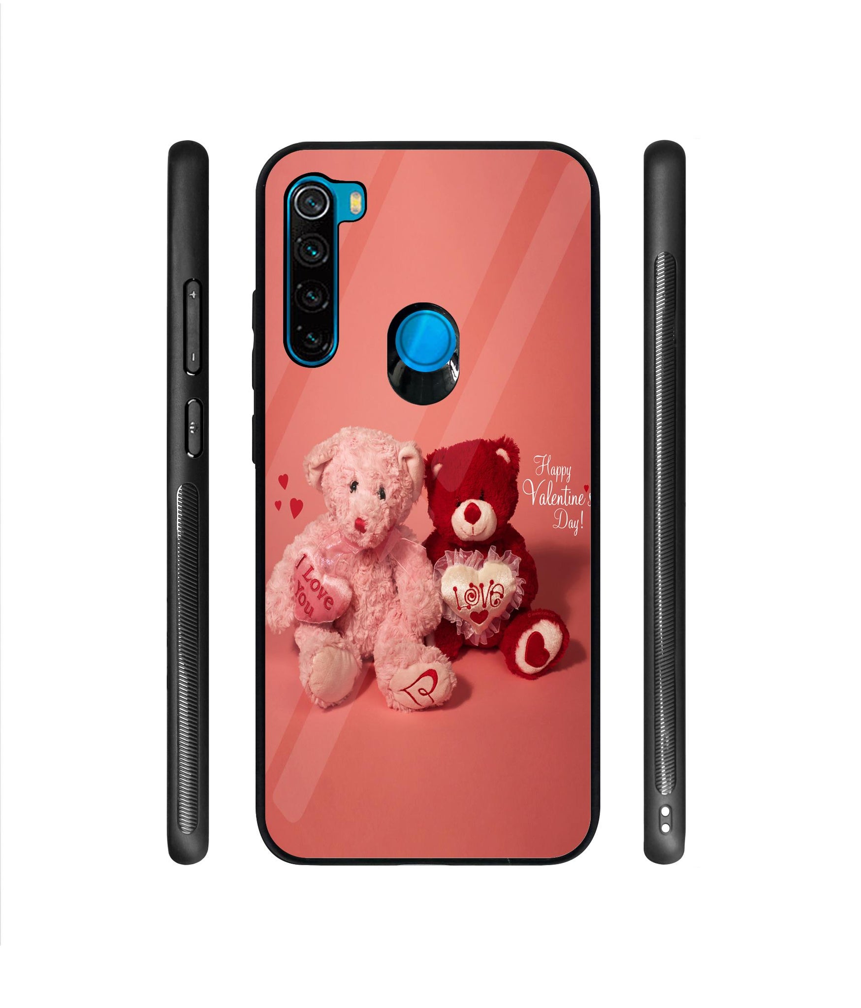 Valentine Day Designer Printed Glass Cover for Mi Redmi Note 8