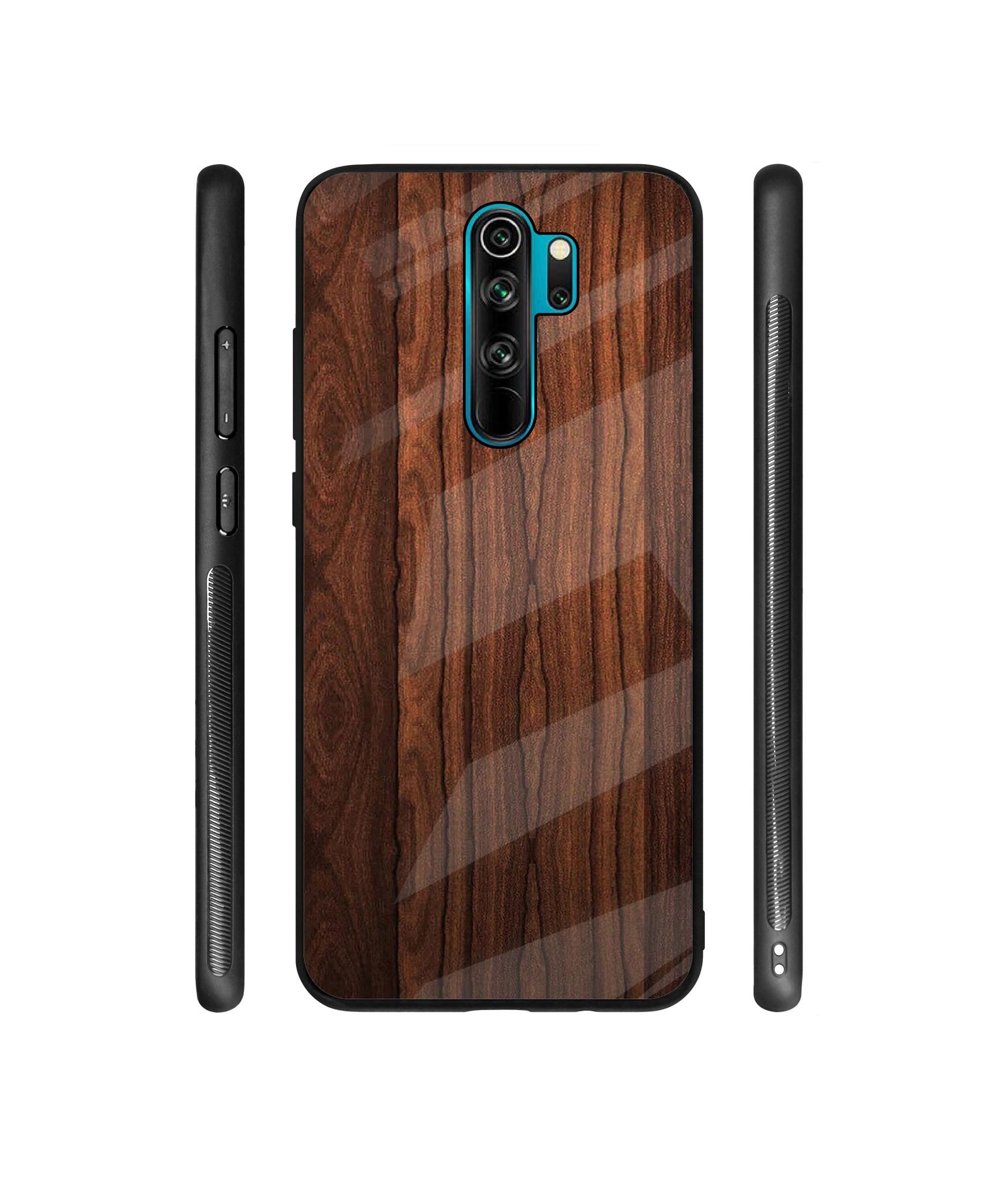 Wooden Texture Designer Printed Glass Cover for Mi Redmi Note 8 Pro