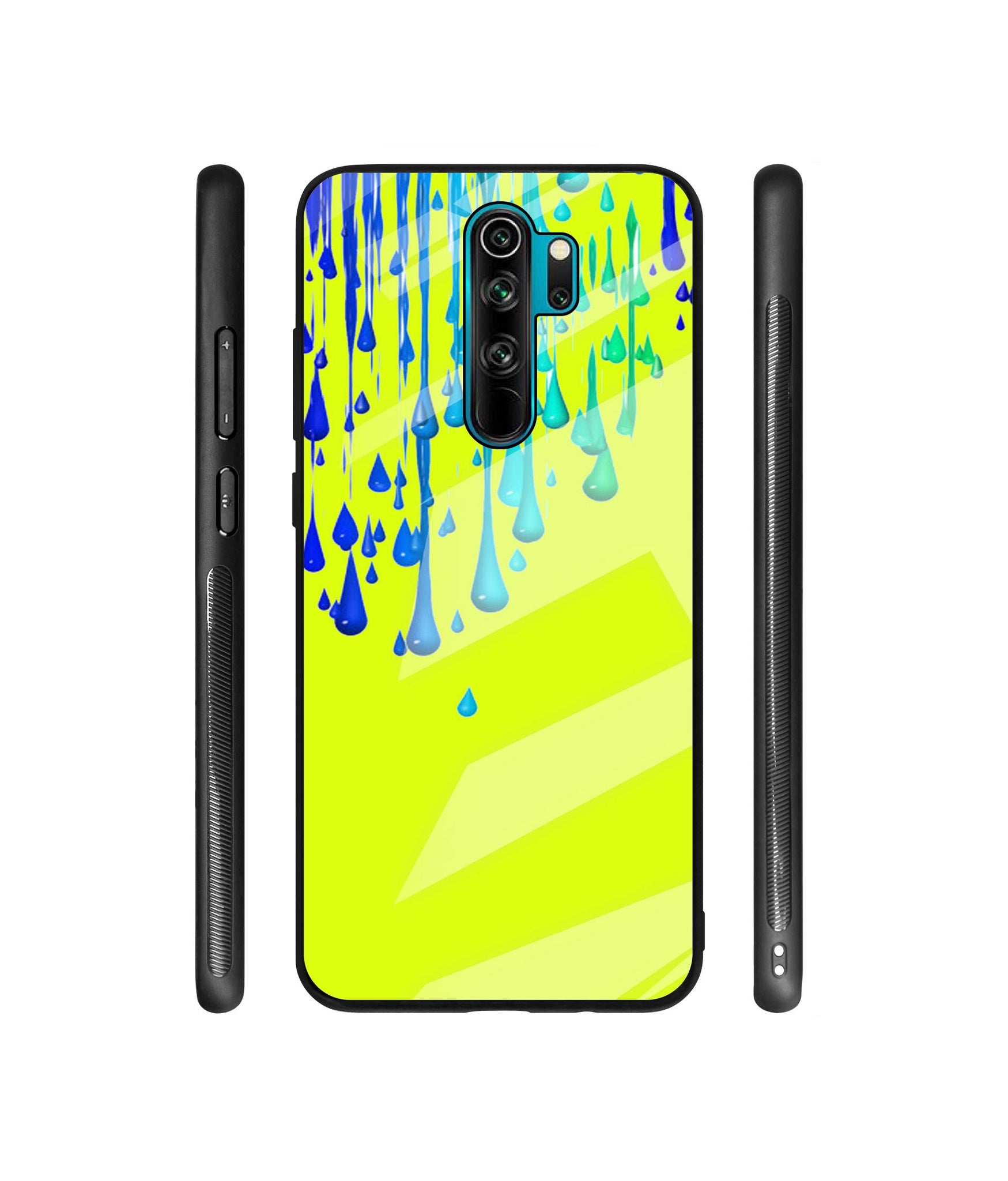 Neon Paint Designer Printed Glass Cover for Mi Redmi Note 8 Pro