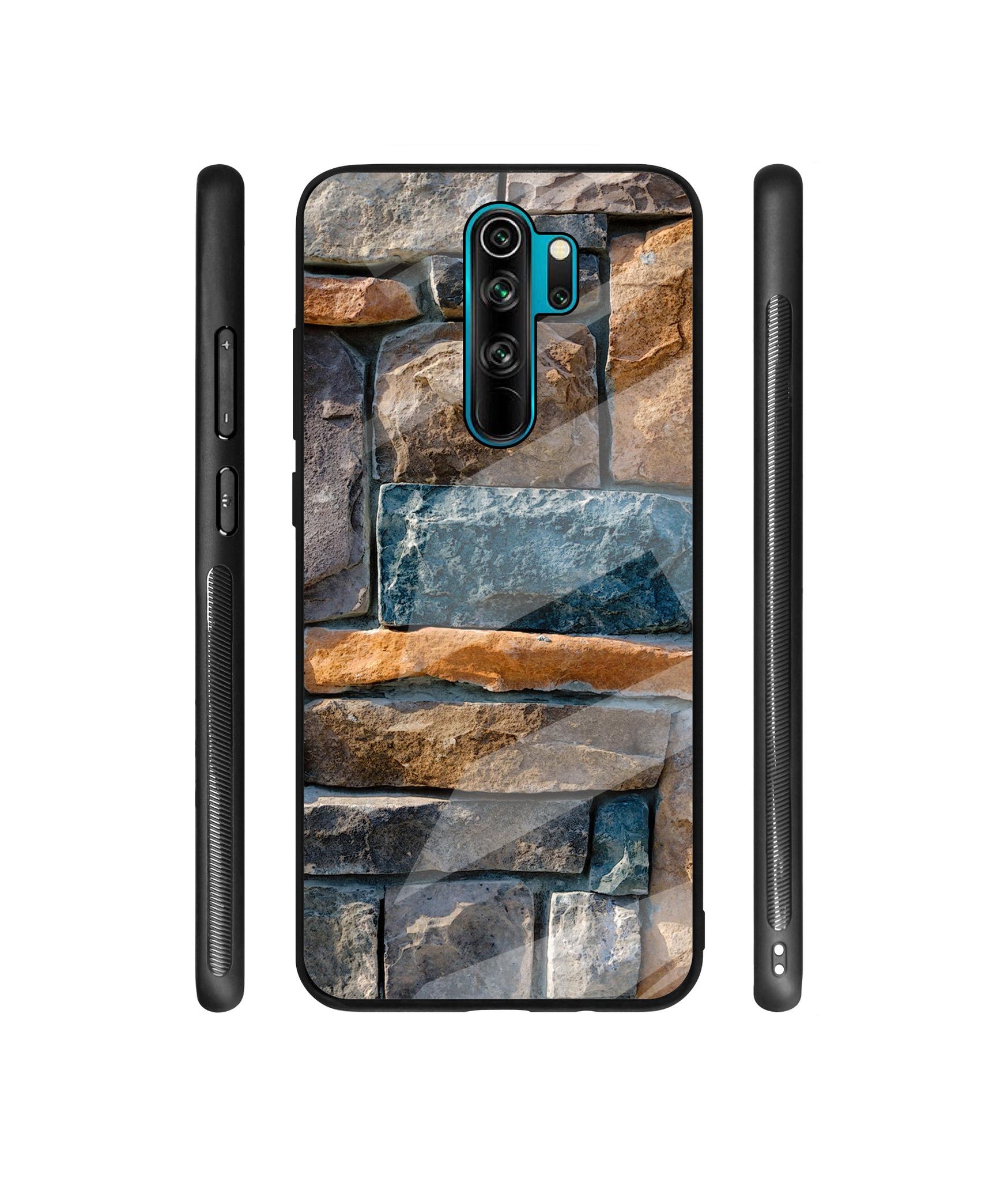 Decorative Stone Cladding Designer Printed Glass Cover for Mi Redmi Note 8 Pro