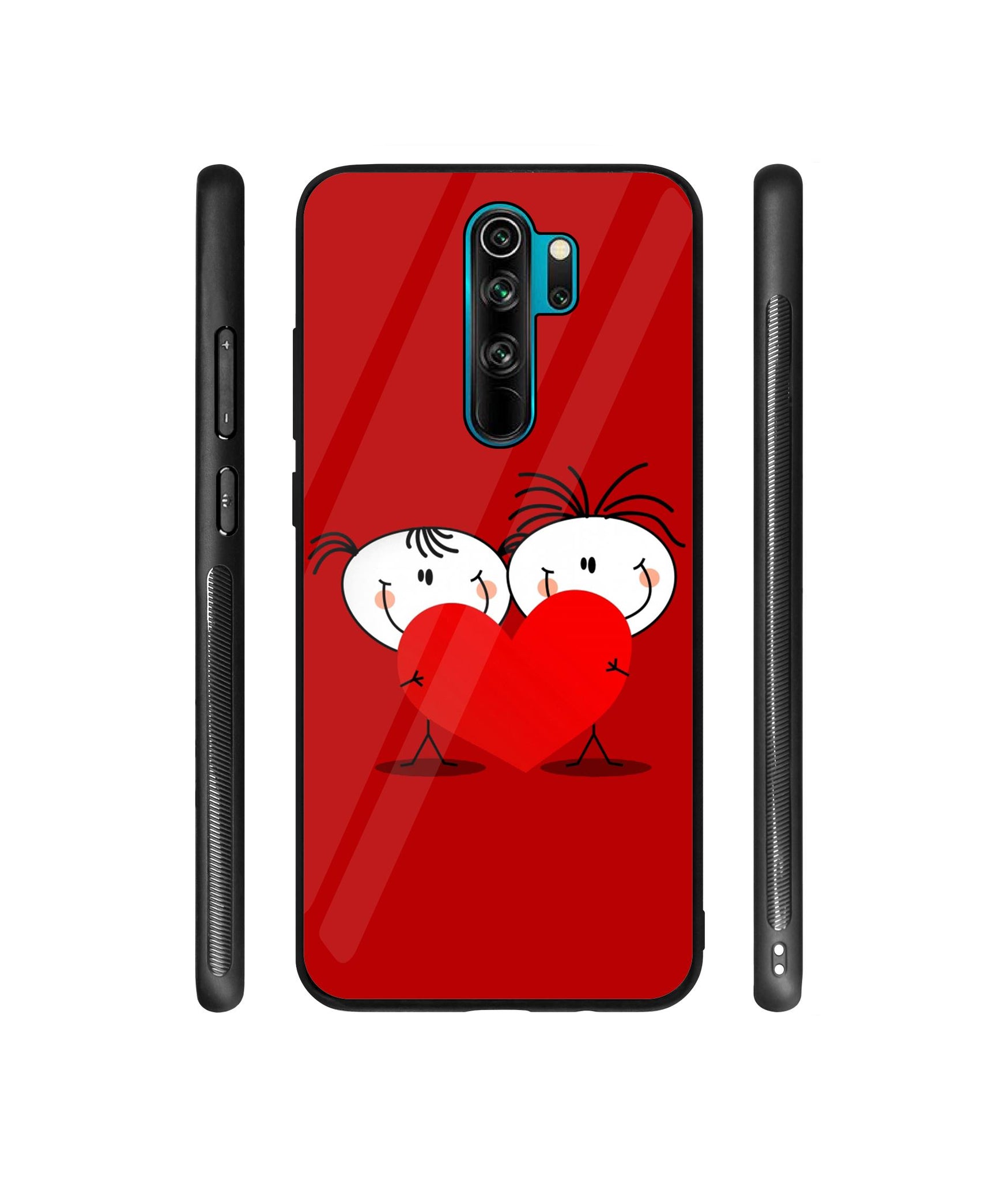 Valentines Day Designer Printed Glass Cover for Mi Redmi Note 8 Pro