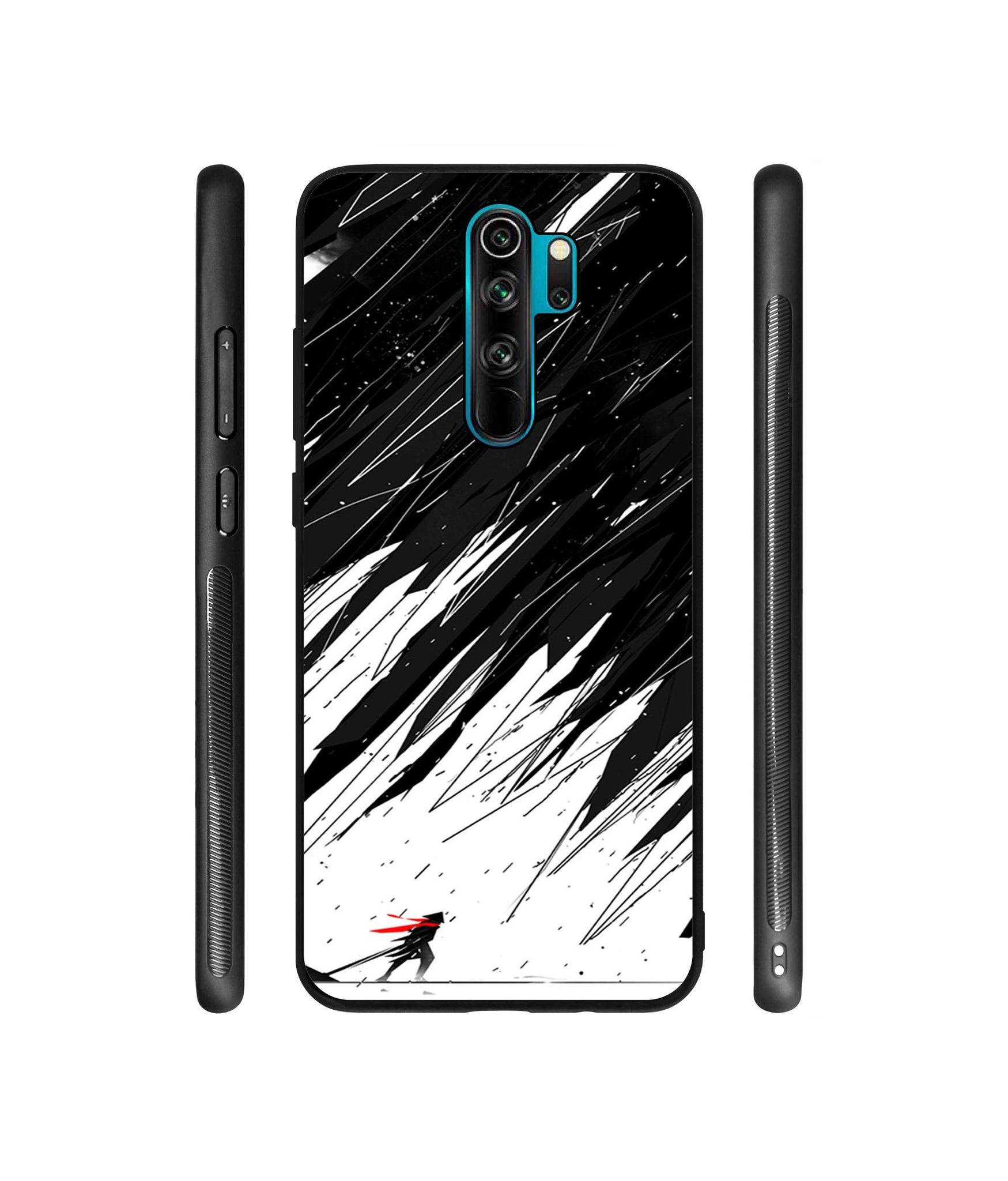 Geometric Strom Designer Printed Glass Cover for Mi Redmi Note 8 Pro