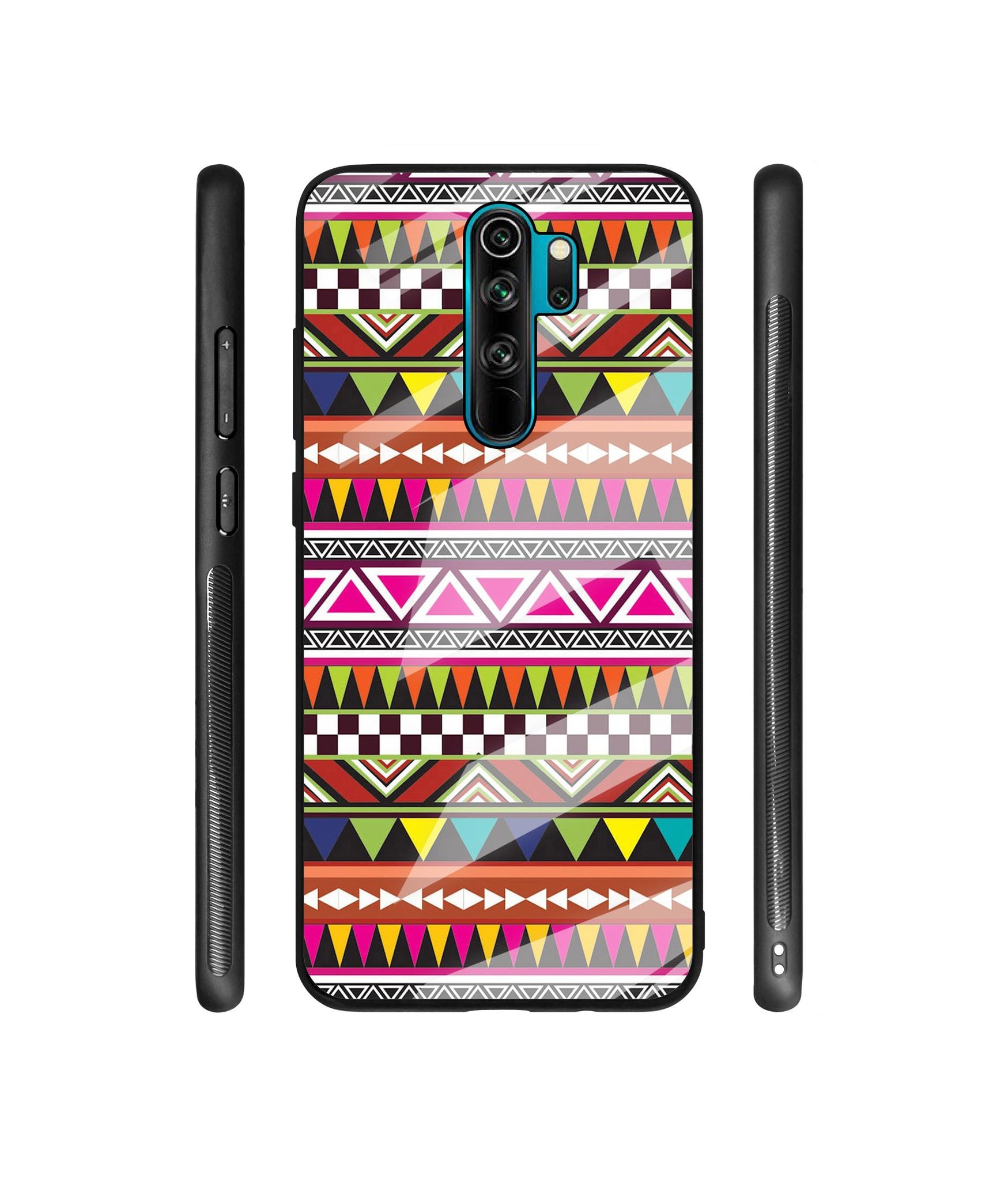 Azatel Designer Printed Glass Cover for Mi Redmi Note 8 Pro