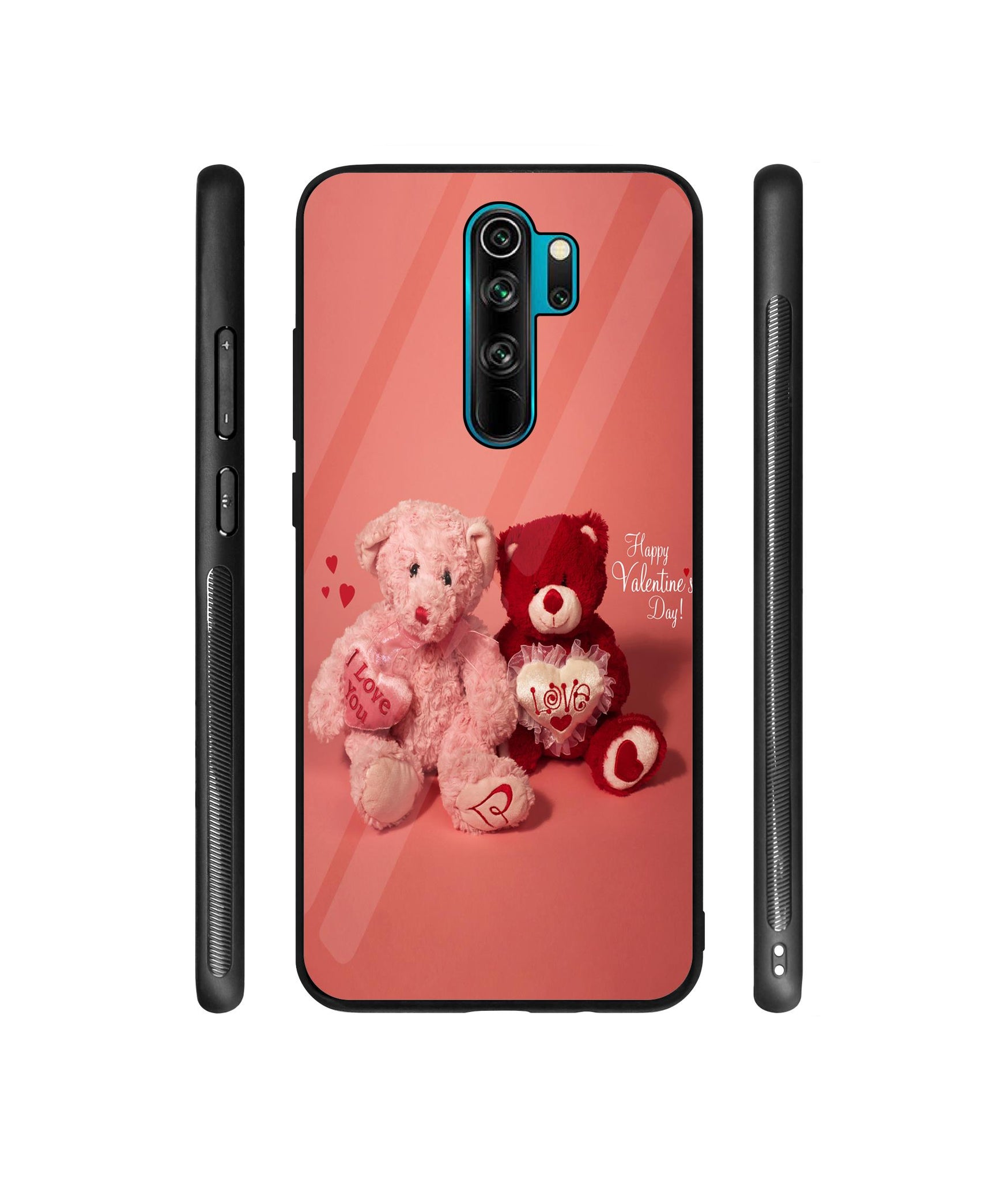 Valentine Day Designer Printed Glass Cover for Mi Redmi Note 8 Pro