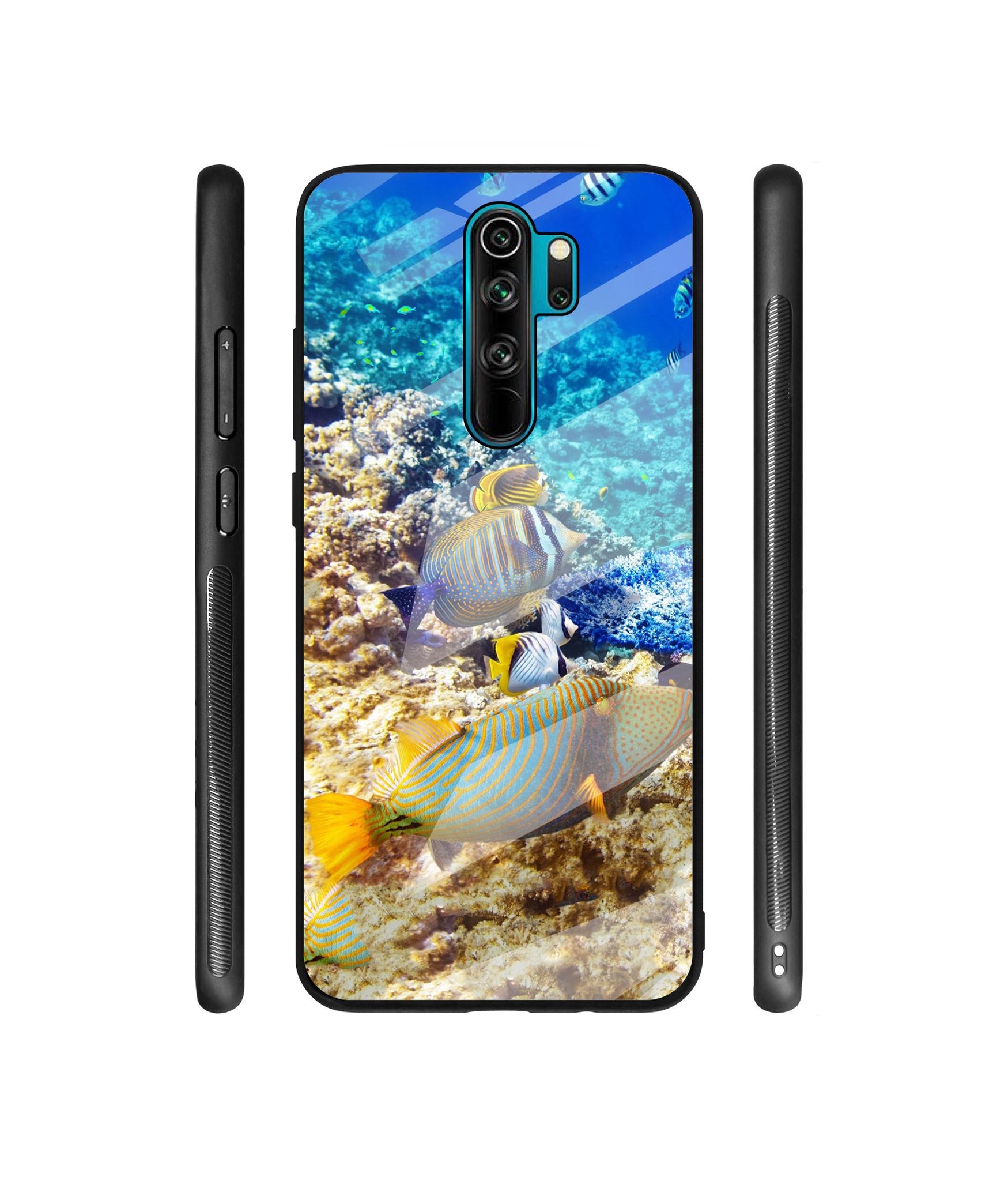 Underwater World Designer Printed Glass Cover for Mi Redmi Note 8 Pro