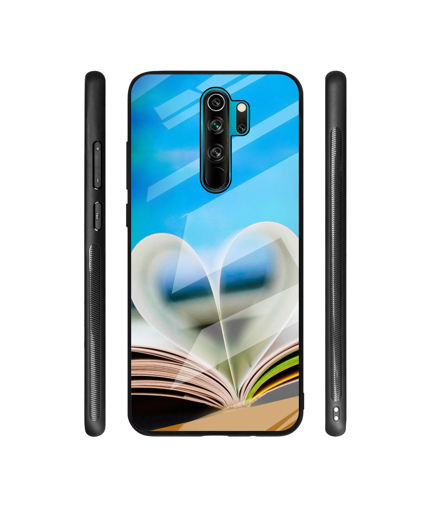 Love Book Designer Printed Glass Cover for Mi Redmi Note 8 Pro