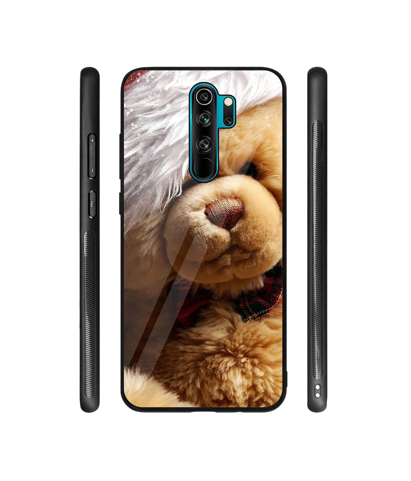 Santa Taddy Designer Printed Glass Cover for Mi Redmi Note 8 Pro