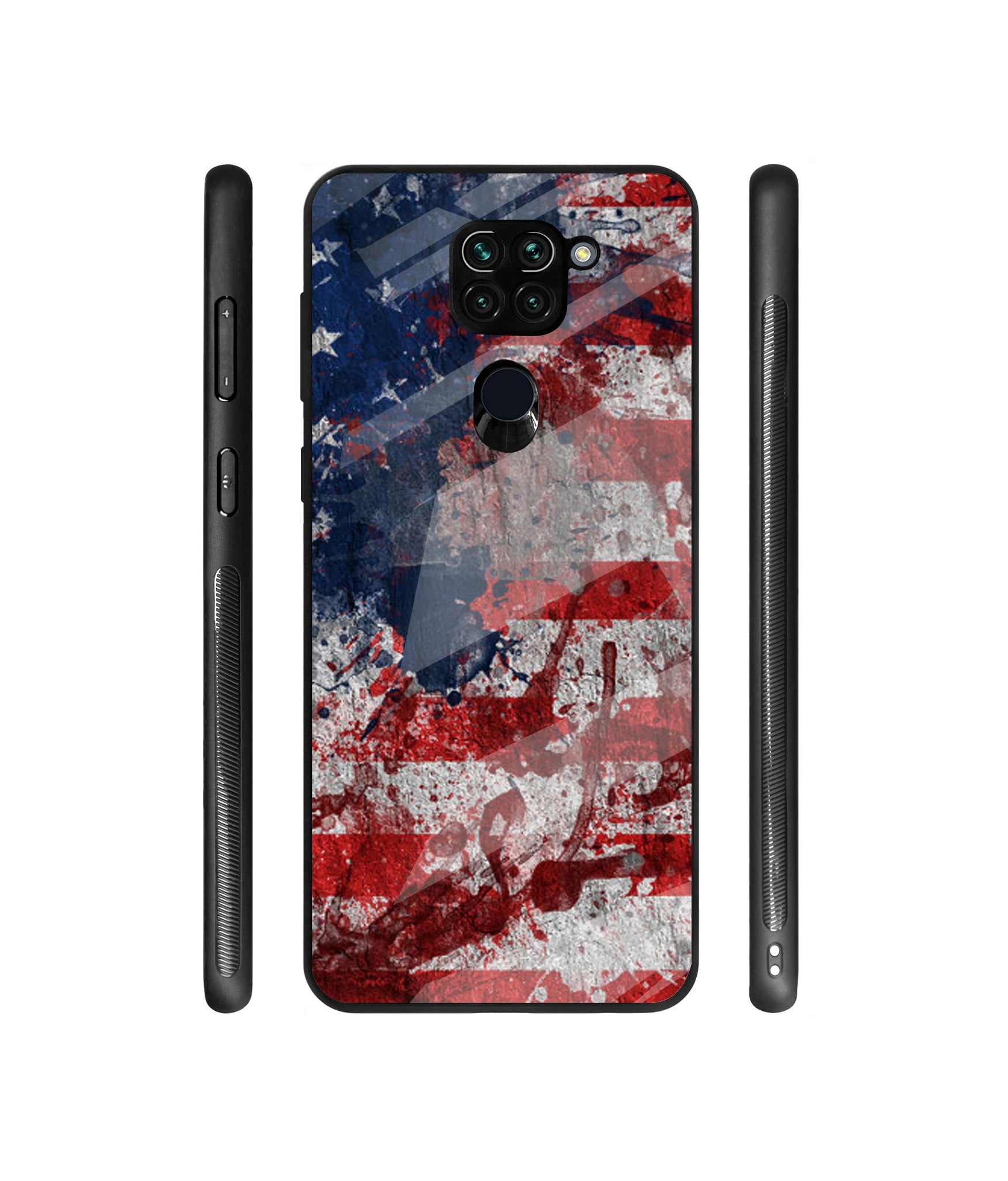 Painting American Designer Printed Glass Cover for Mi Redmi Note 9