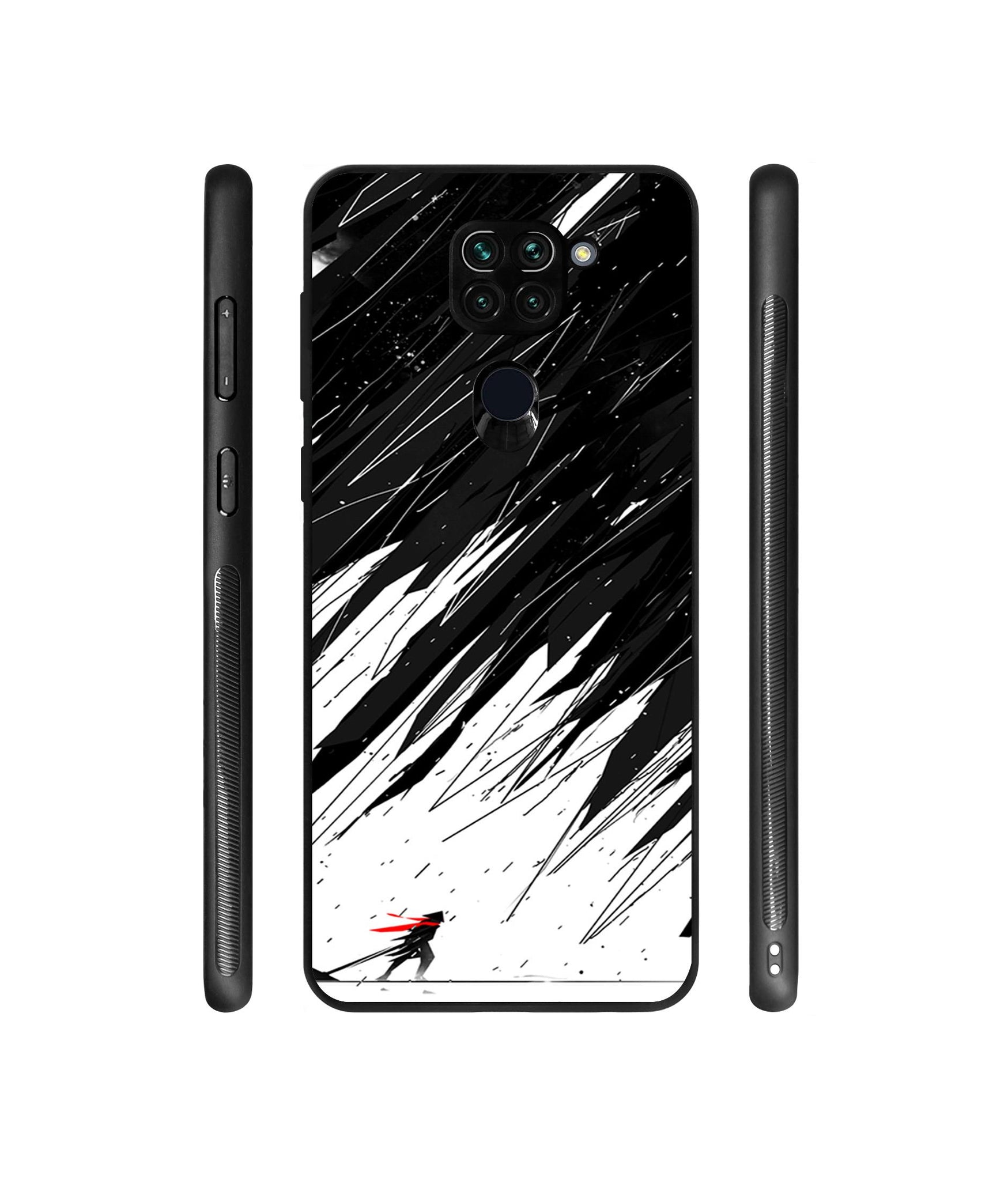 Geometric Strom Designer Printed Glass Cover for Mi Redmi Note 9