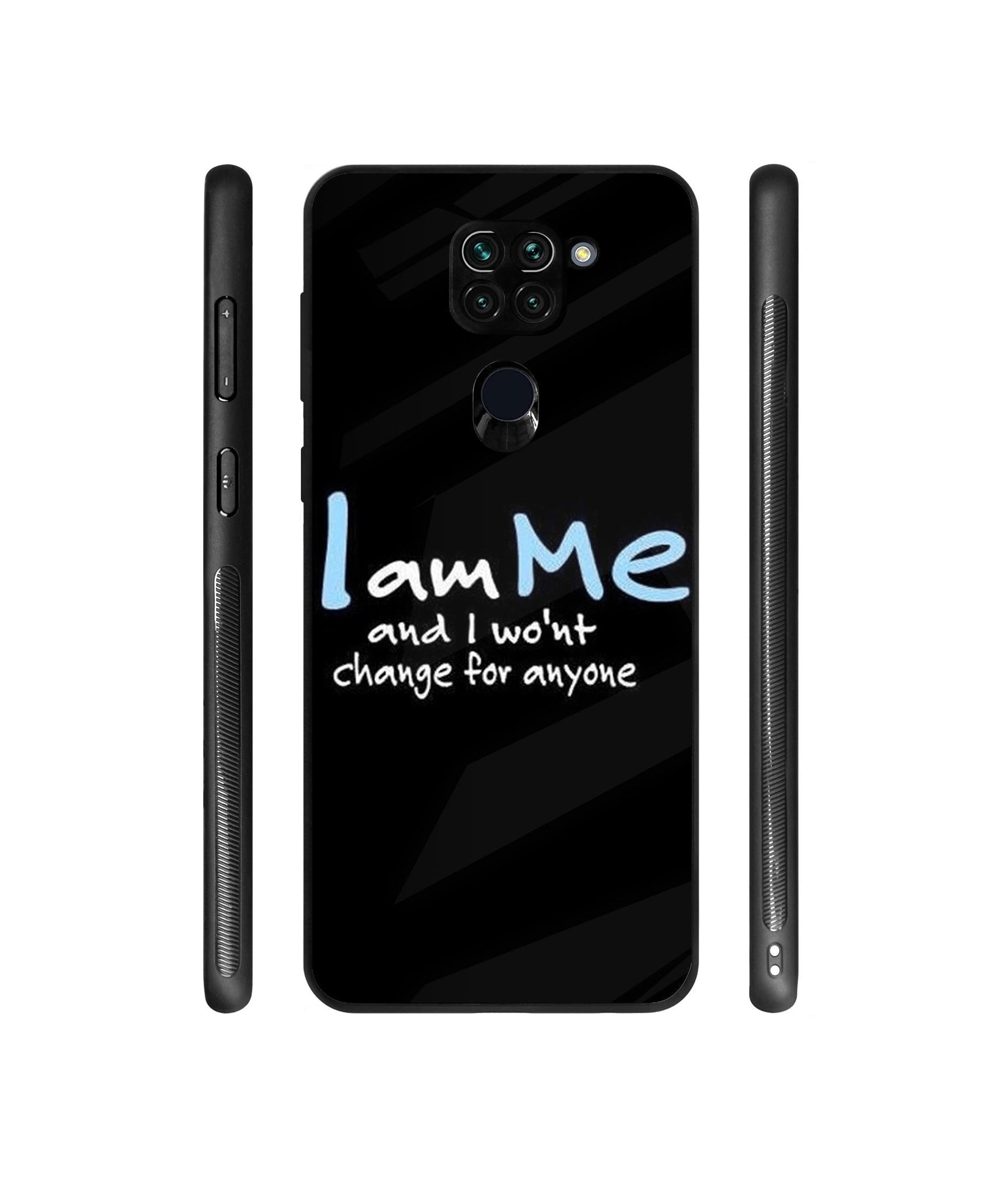 Quotes Designer Printed Glass Cover for Mi Redmi Note 9