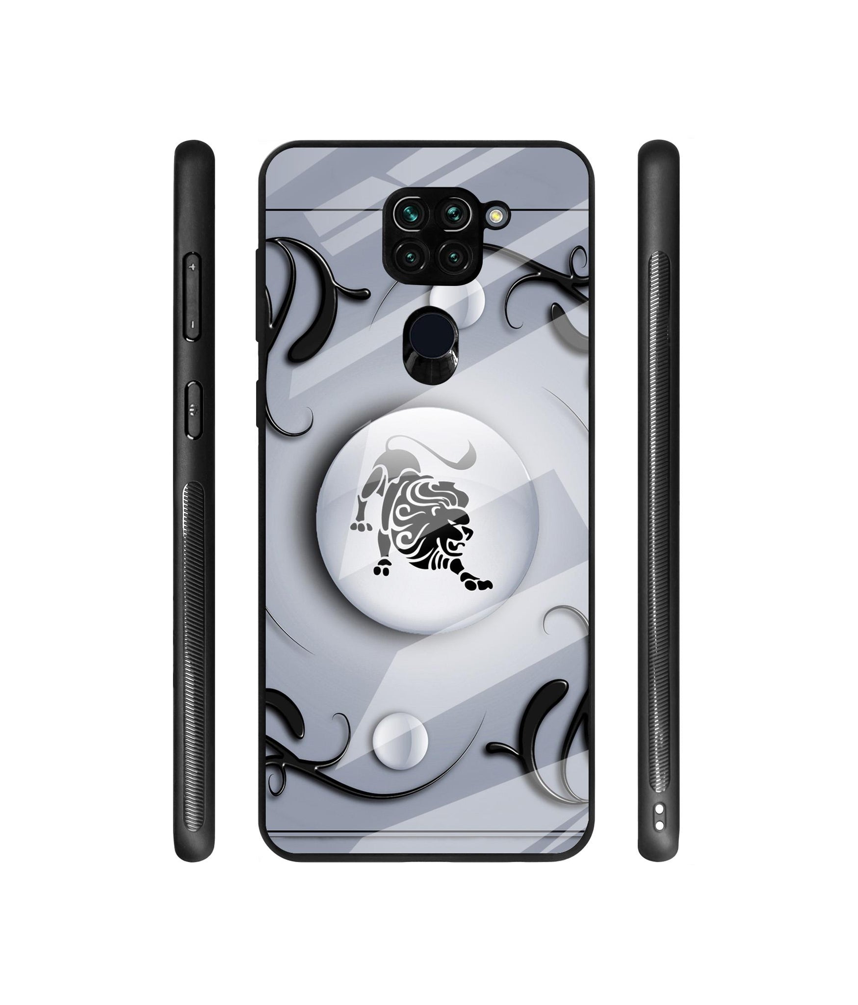 Leo Designer Printed Glass Cover for Mi Redmi Note 9