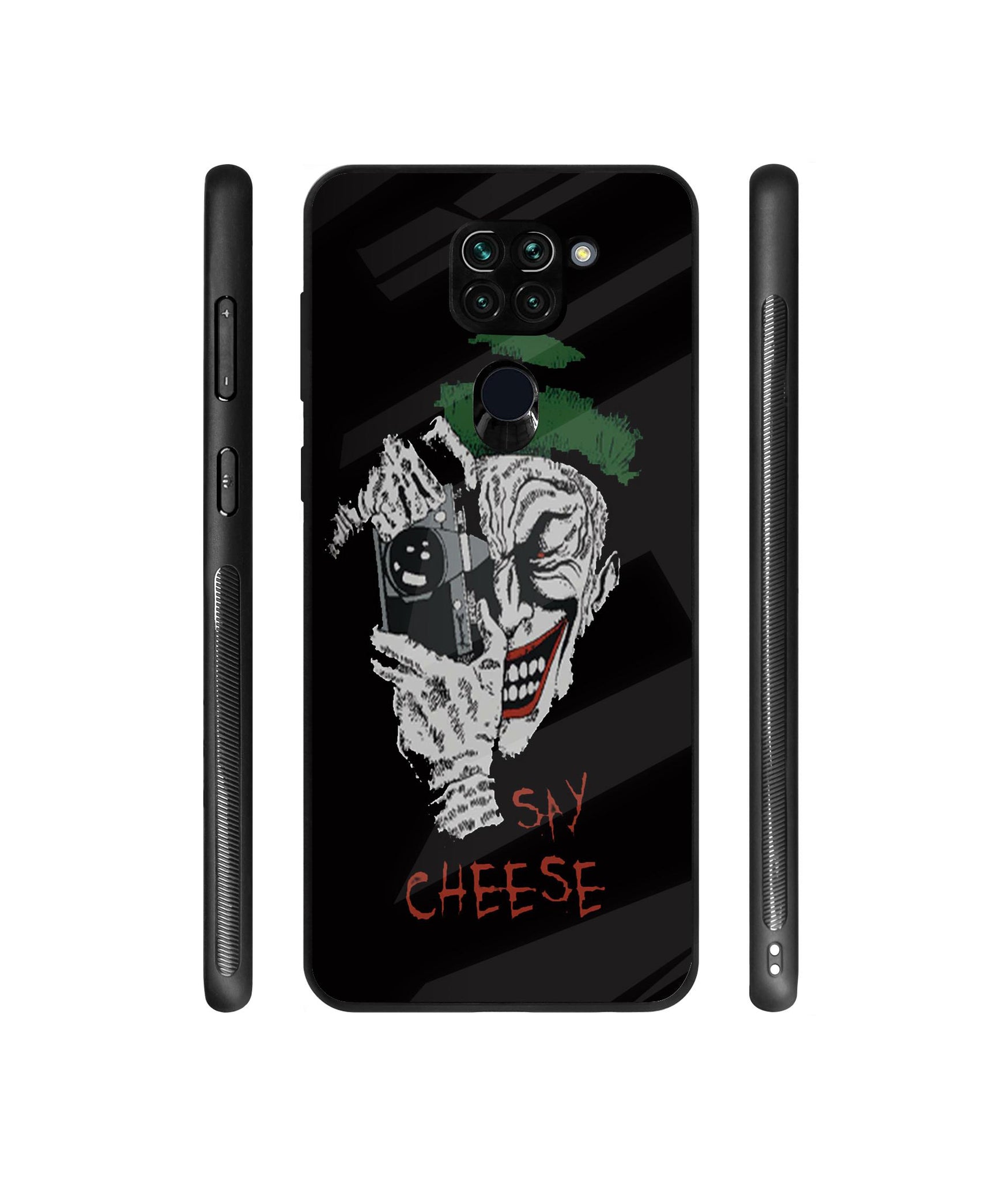 Joker Say Cheese Designer Printed Glass Cover for Mi Redmi Note 9