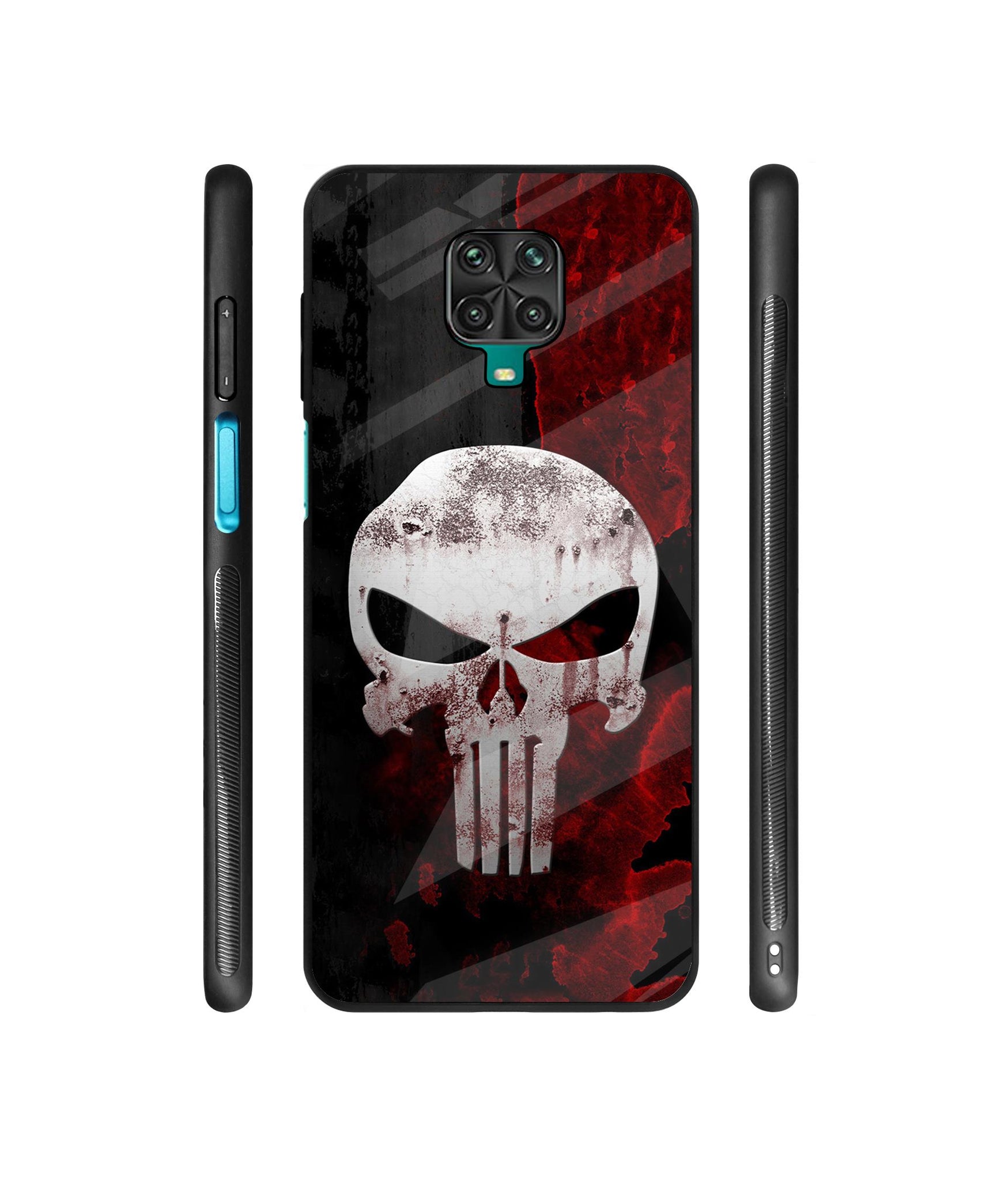 Punisher Skull Designer Printed Glass Cover for Mi Redmi Note 9 Pro / Redmi Note 9 Pro Max / Poco M2 Pro