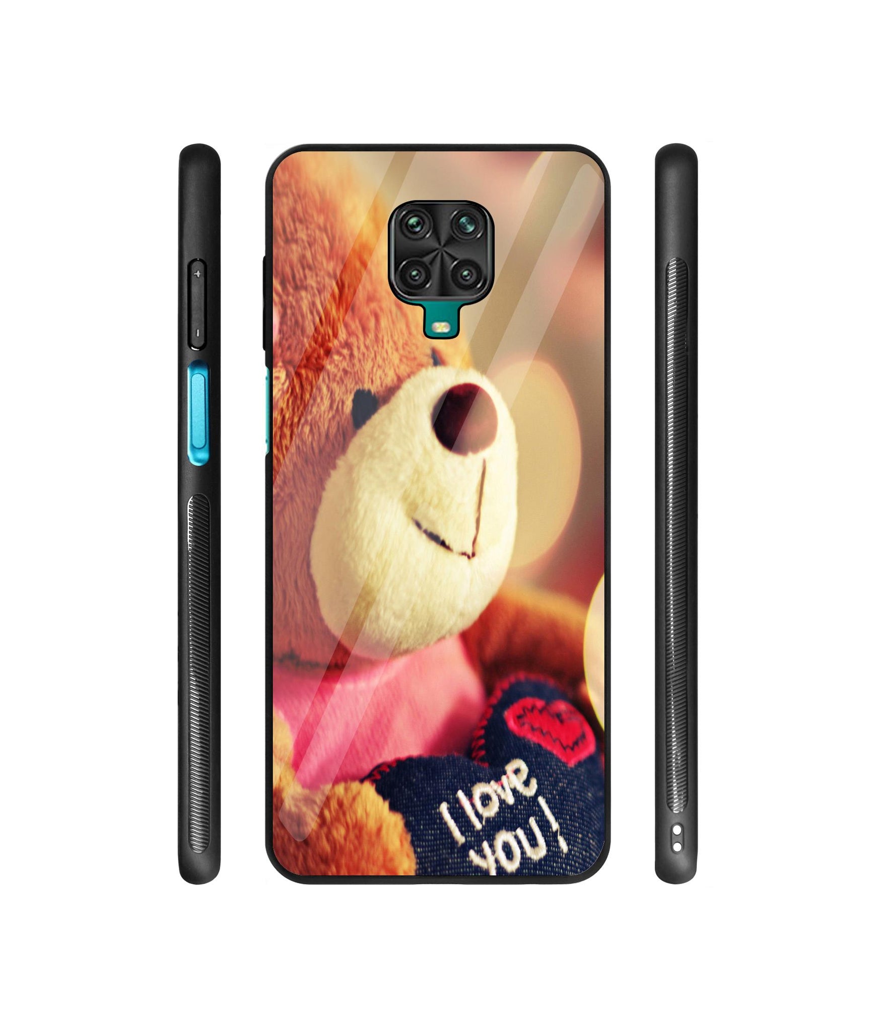 Teddy Bear Designer Printed Glass Cover for Mi Redmi Note 9 Pro / Redmi Note 9 Pro Max / Poco M2 Pro