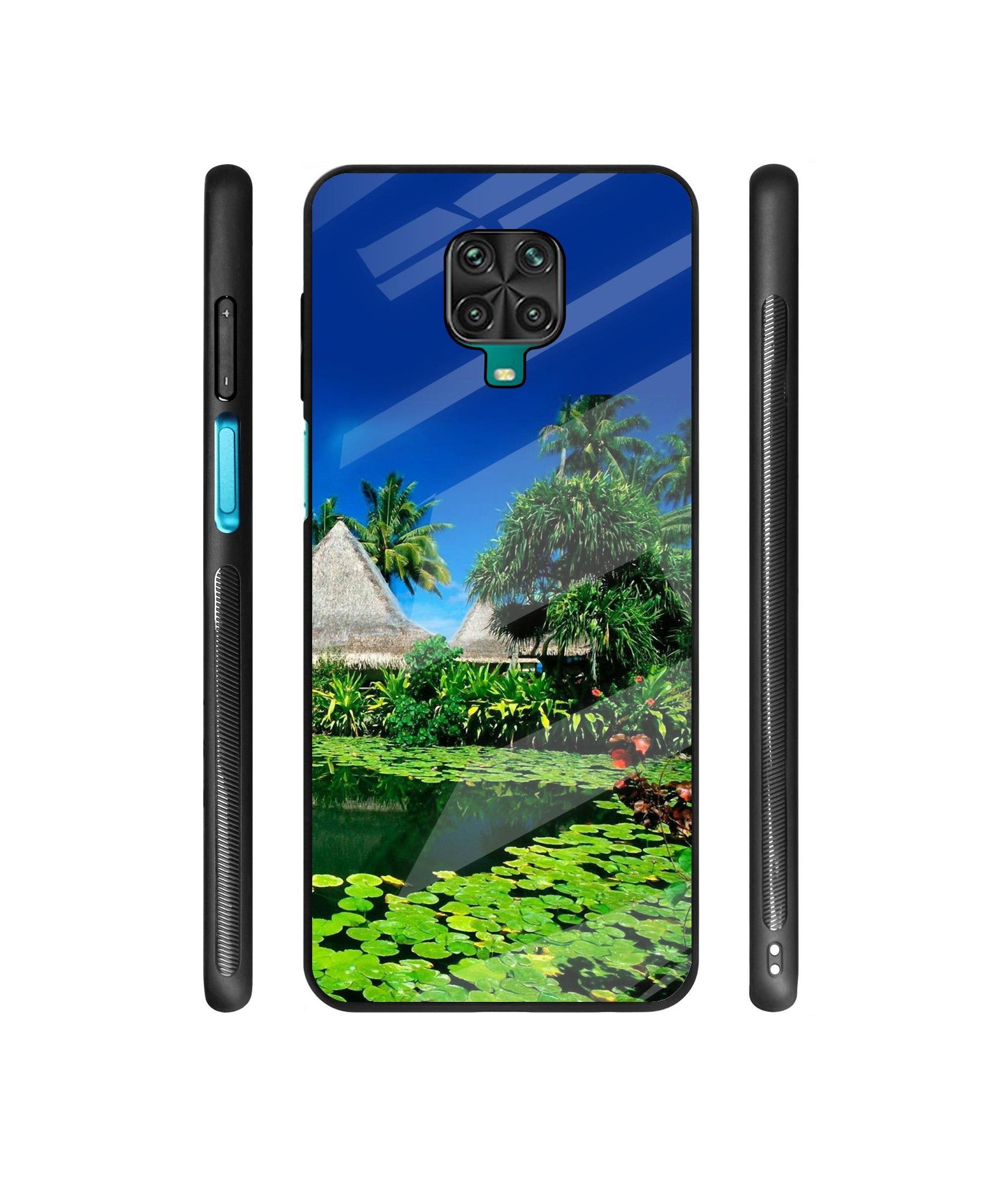 Tropics Water Designer Printed Glass Cover for Mi Redmi Note 9 Pro / Redmi Note 9 Pro Max / Poco M2 Pro