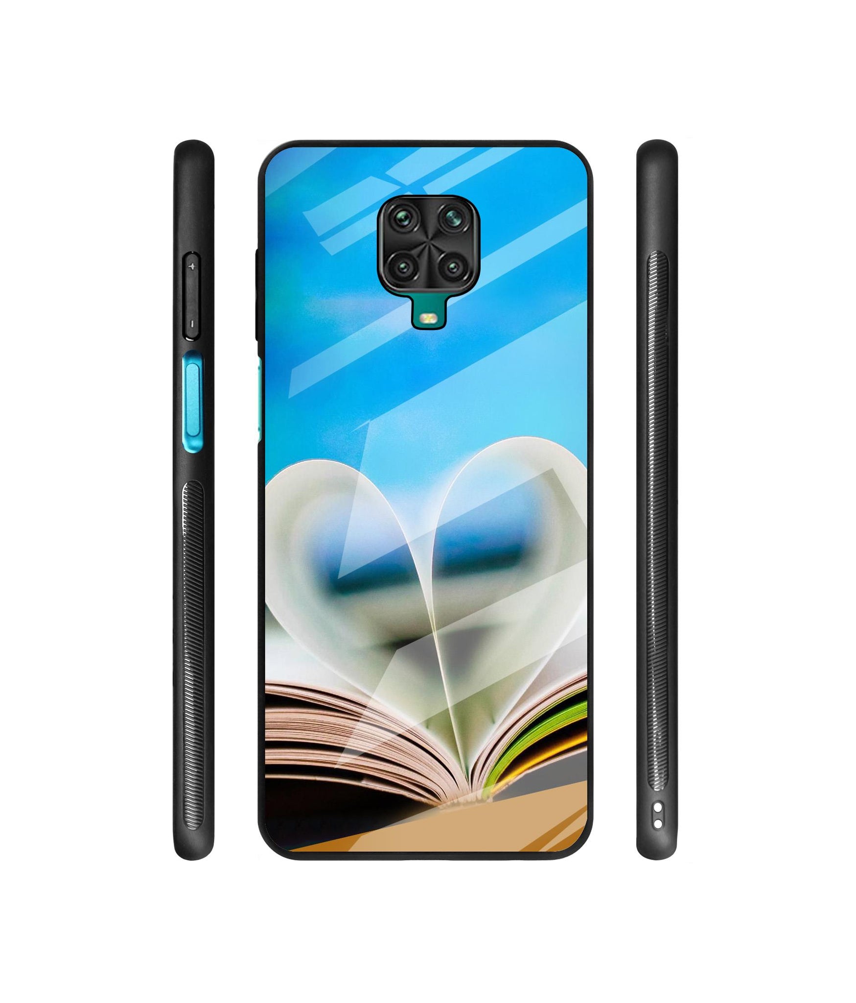 Love Book Designer Printed Glass Cover for Mi Redmi Note 9 Pro / Redmi Note 9 Pro Max / Poco M2 Pro