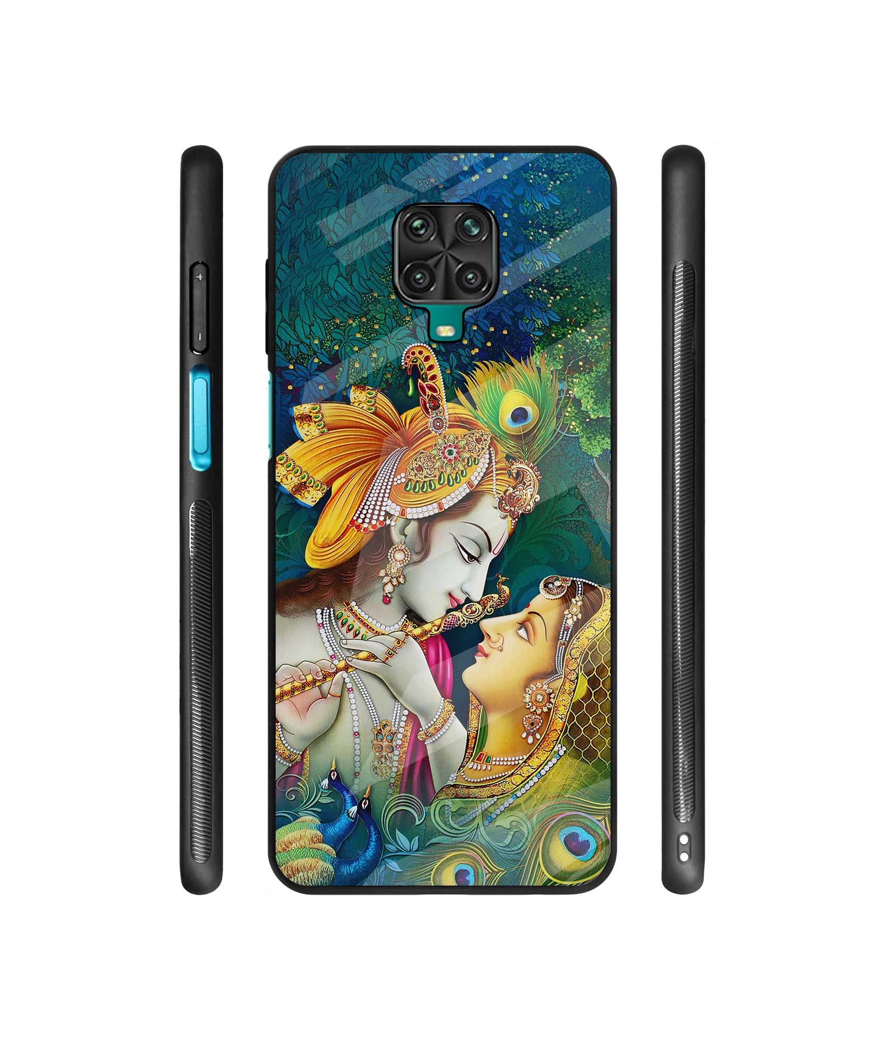 Radha Kishan Love Designer Printed Glass Cover for Mi Redmi Note 9 Pro / Redmi Note 9 Pro Max / Poco M2 Pro