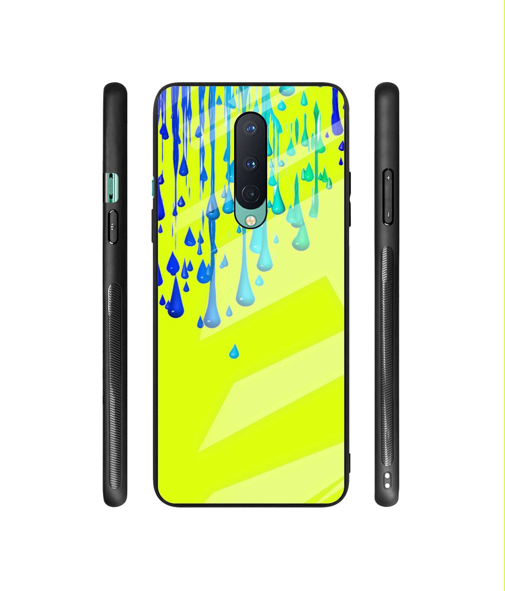 Neon Paint Designer Printed Glass Cover for OnePlus 8