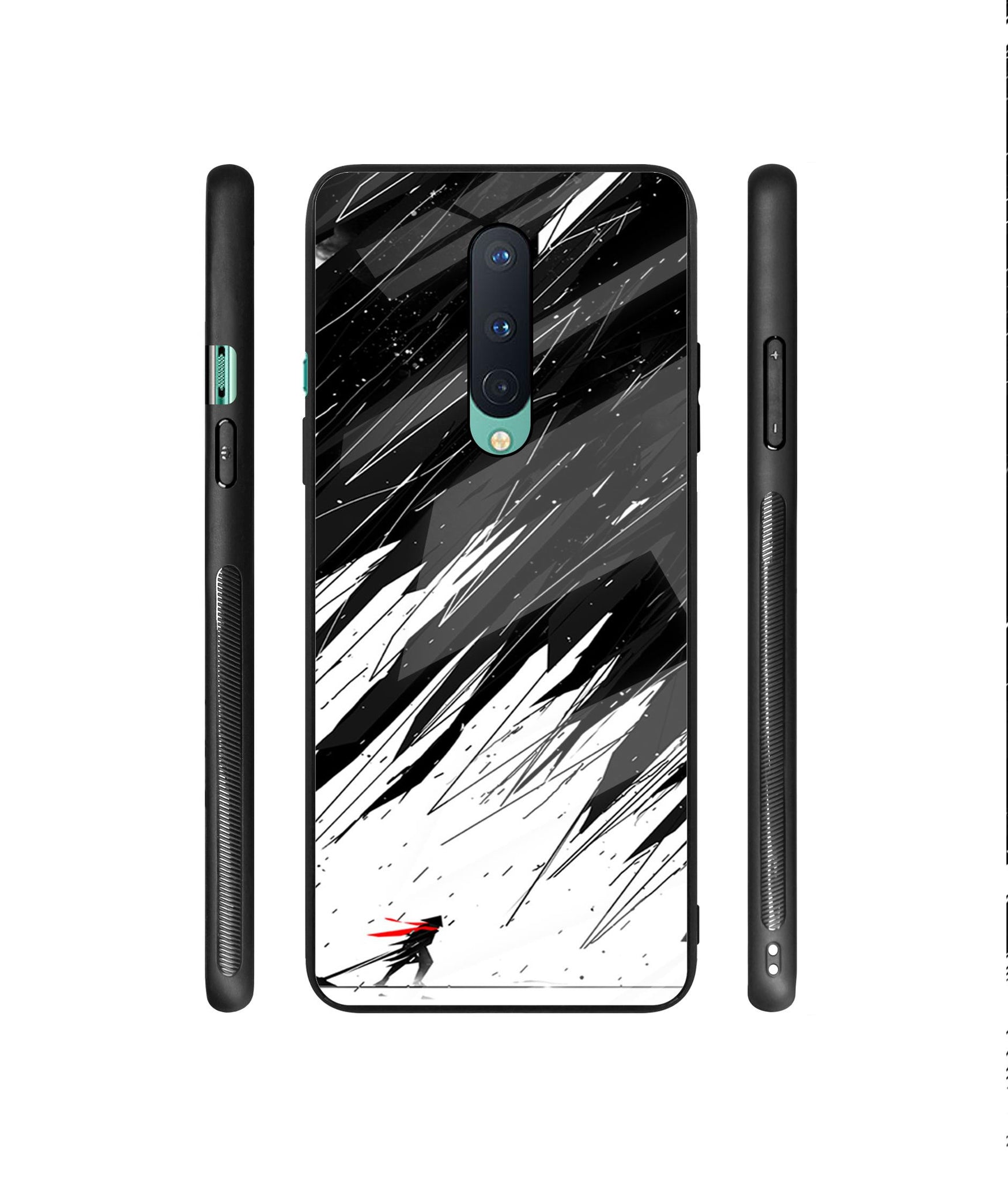 USA Flag Designer Printed Glass Cover for OnePlus 8