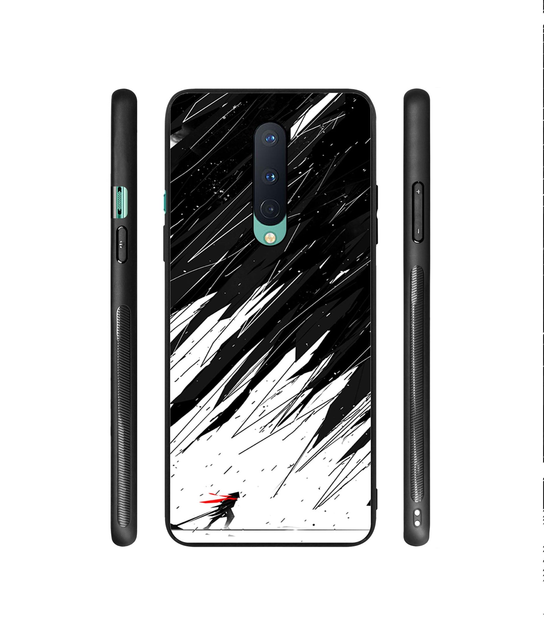 Geometric Strom Designer Printed Glass Cover for OnePlus 8