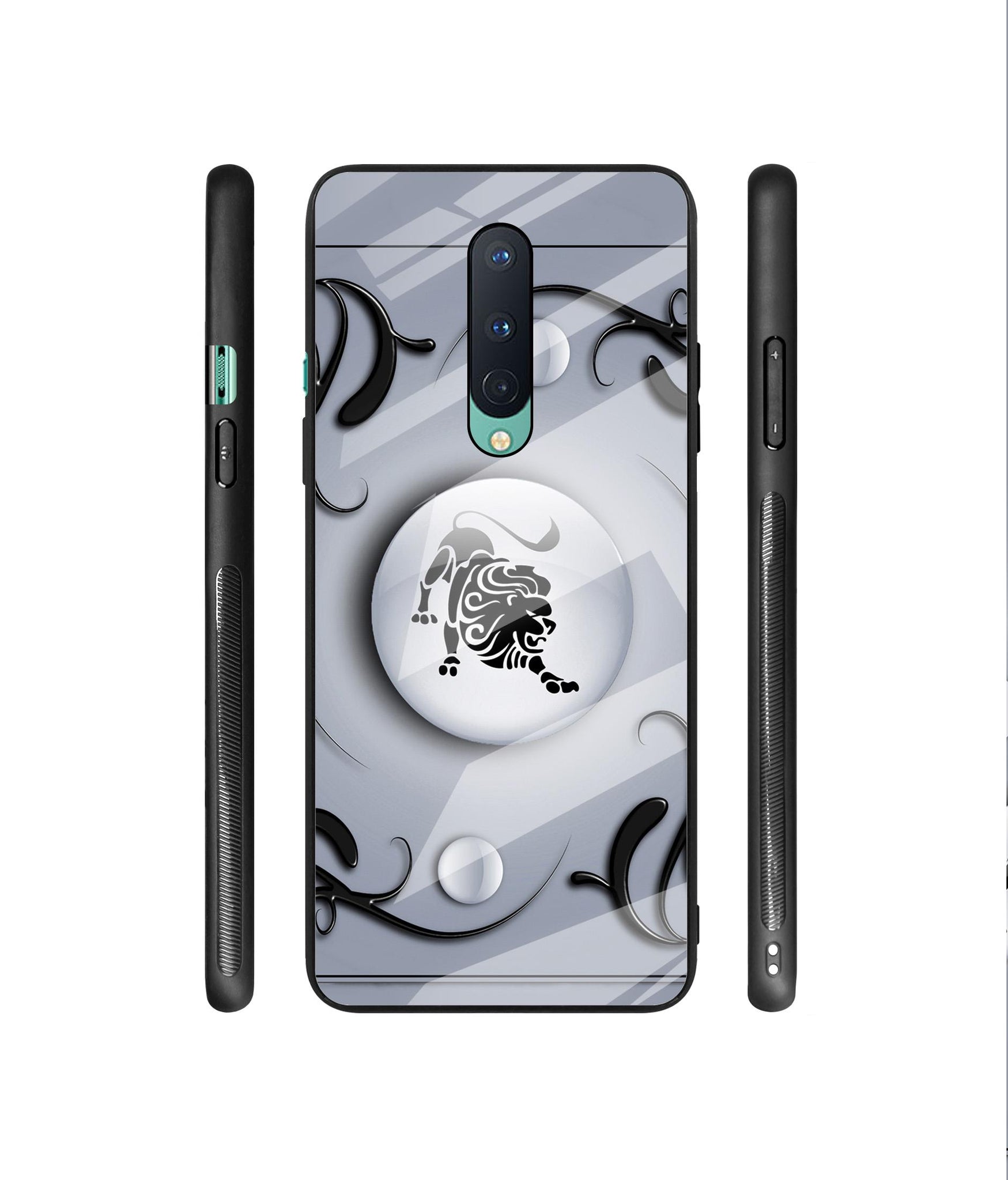 Leo Designer Printed Glass Cover for OnePlus 8