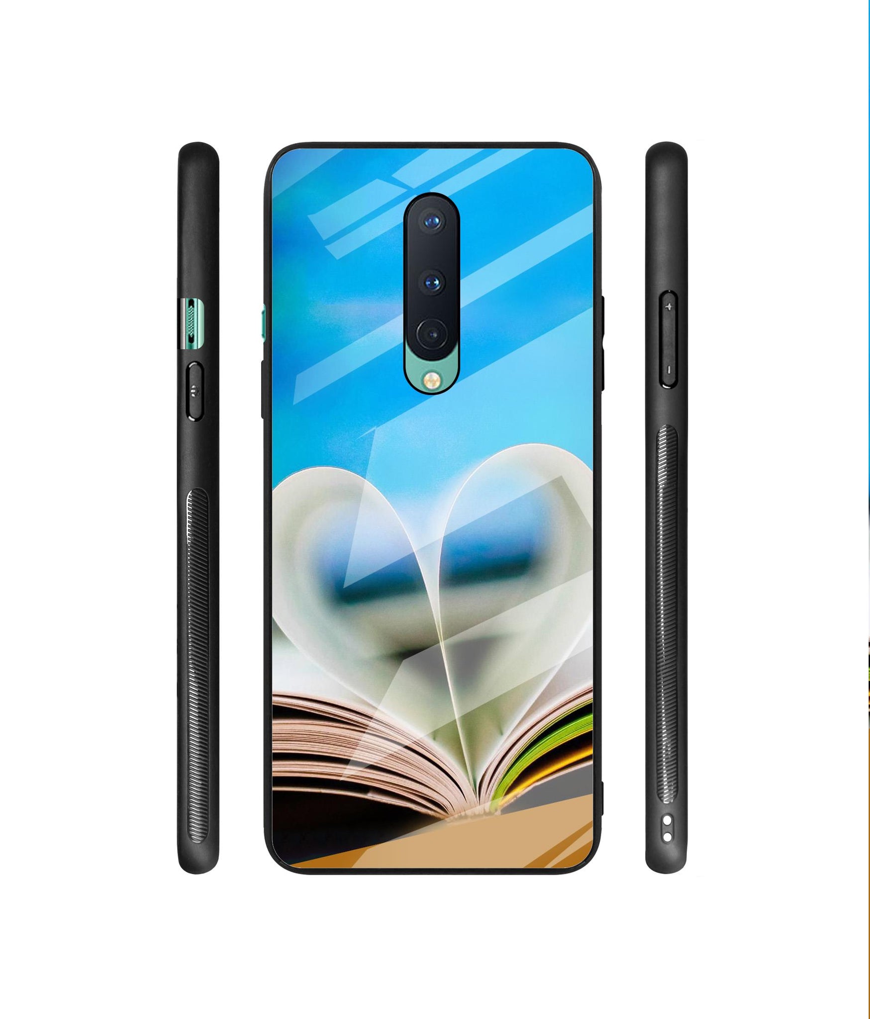 Love Book Designer Printed Glass Cover for OnePlus 8