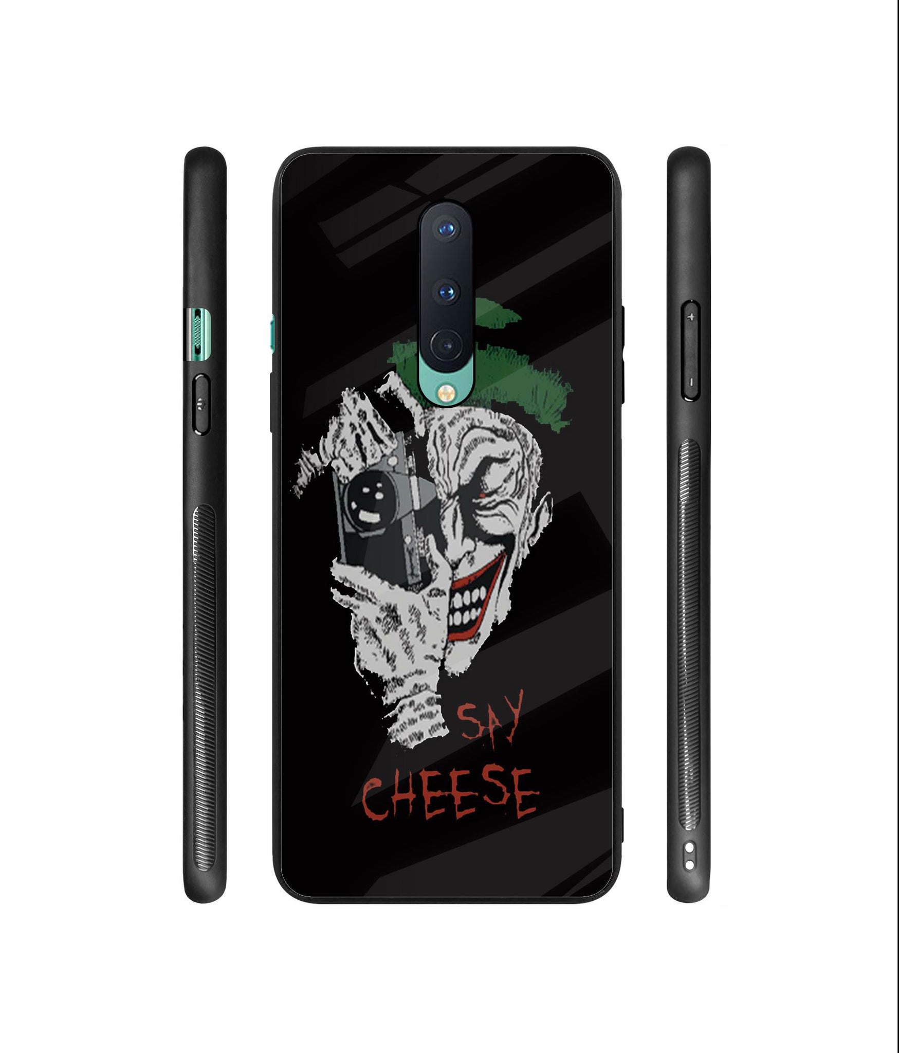 Joker Say Cheese Designer Printed Glass Cover for OnePlus 8