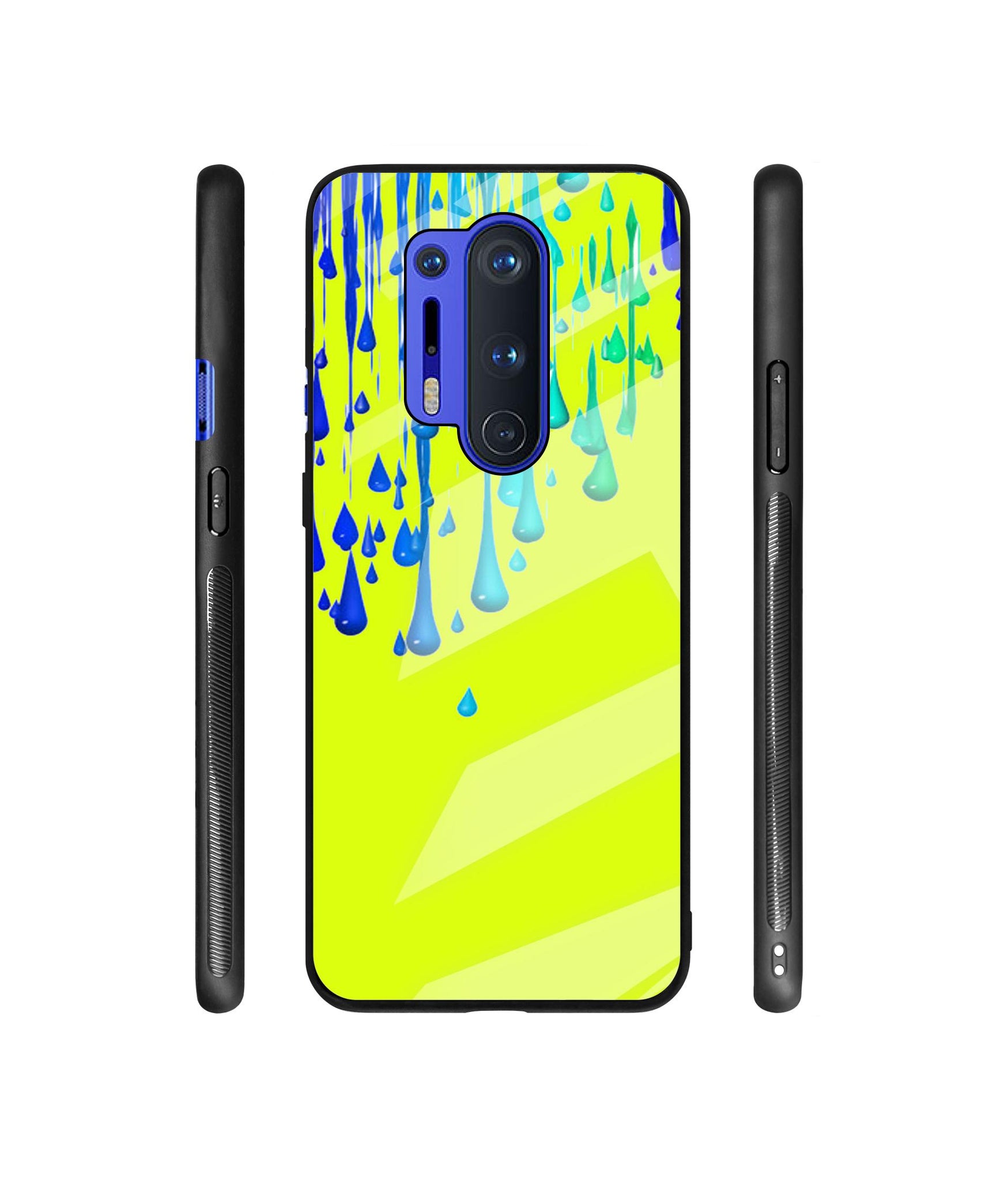 Neon Paint Designer Printed Glass Cover for OnePlus 8 Pro