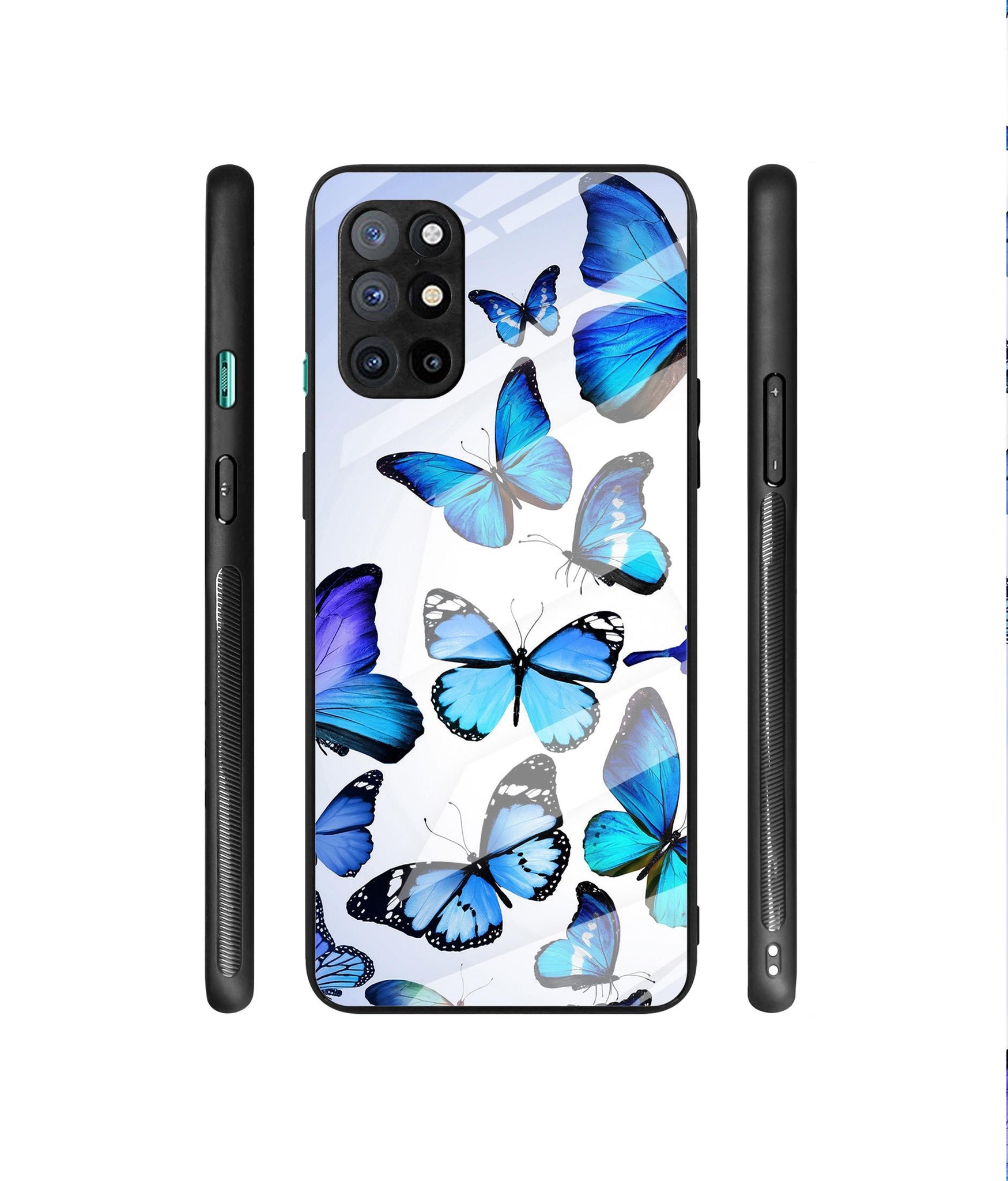 Colorful Butterfly Designer Printed Glass Cover for OnePlus 8T