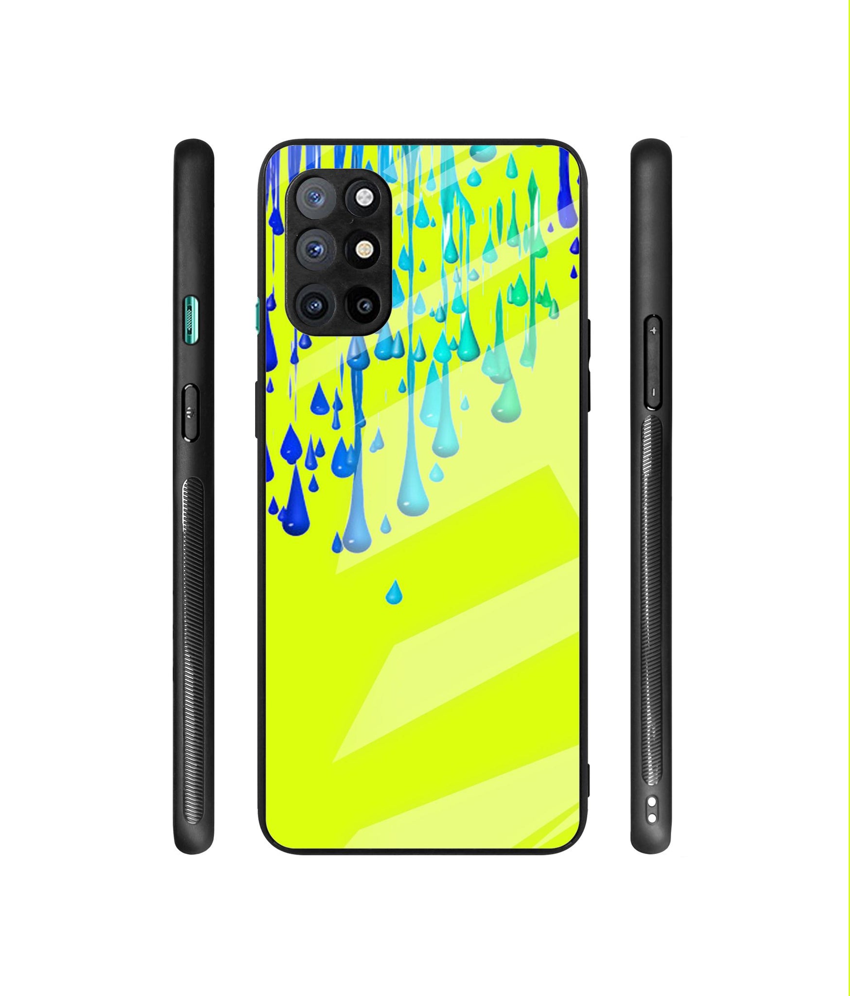 Neon Paint Designer Printed Glass Cover for OnePlus 8T