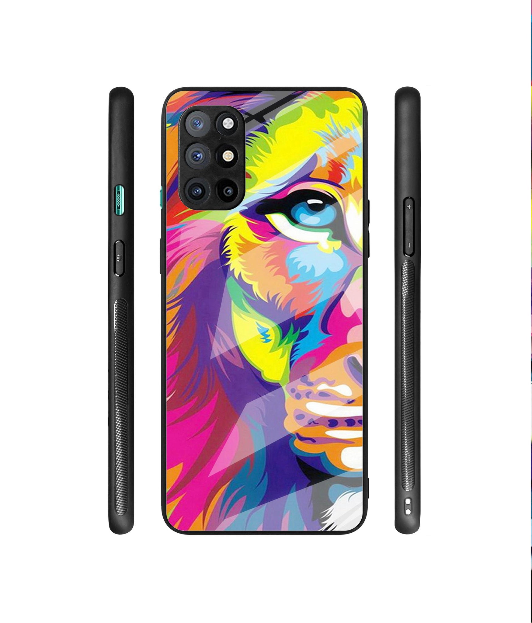 Lion Designer Printed Glass Cover for OnePlus 8T