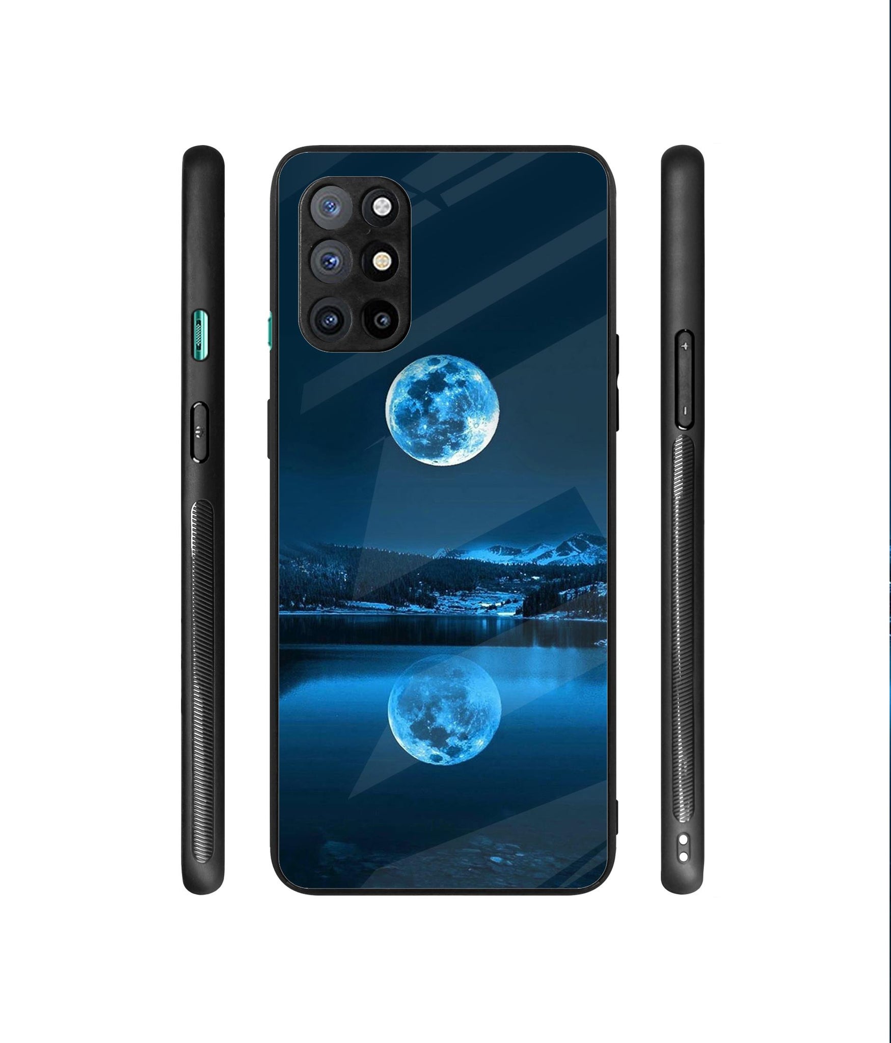 Moon Pattern Print Designer Printed Glass Cover for OnePlus 8T