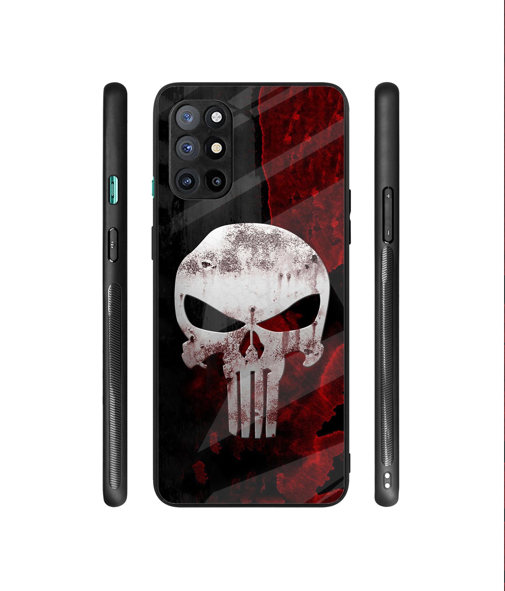 Punisher Skull Designer Printed Glass Cover for OnePlus 8T