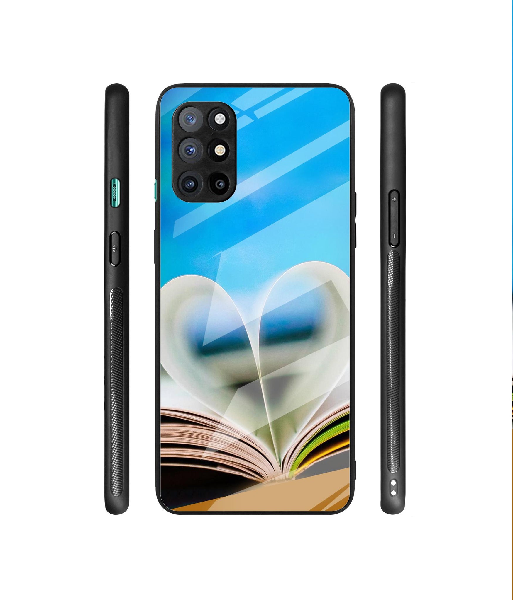 Love Book Designer Printed Glass Cover for OnePlus 8T