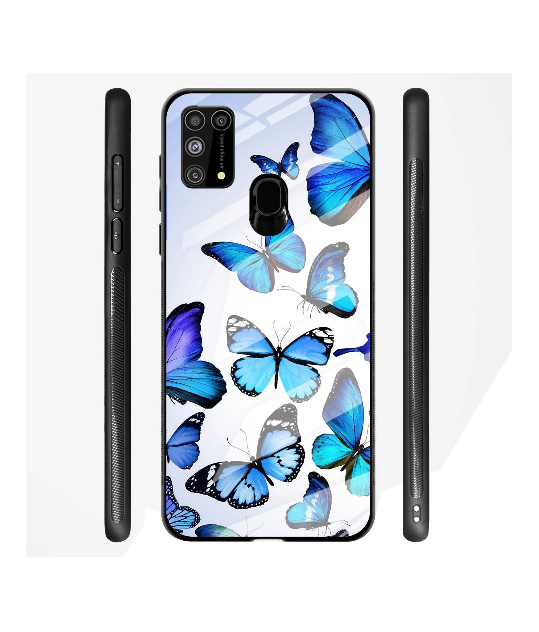 Colorful Butterfly Designer Printed Glass Cover for Samsung Galaxy M31 Prime / M31 / F41