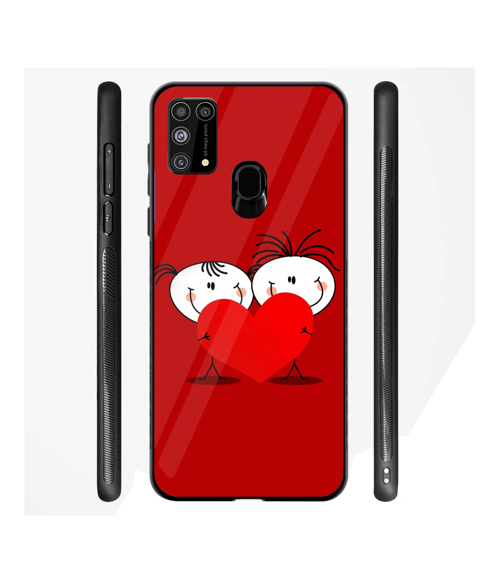 Valentines Day Designer Printed Glass Cover for Samsung Galaxy M31 Prime / M31 / F41