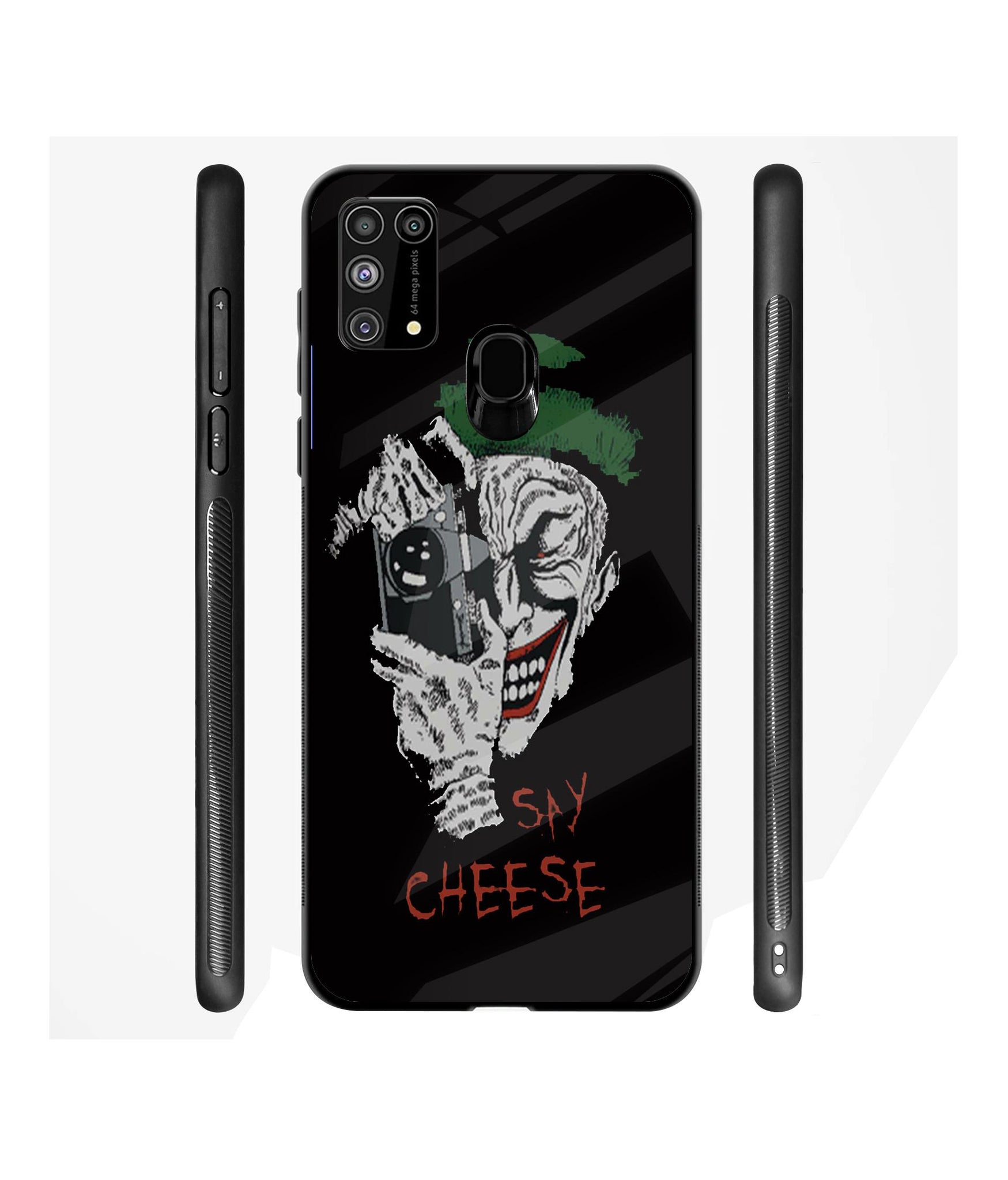 Joker Say Cheese Designer Printed Glass Cover for Samsung Galaxy M31 Prime / M31 / F41