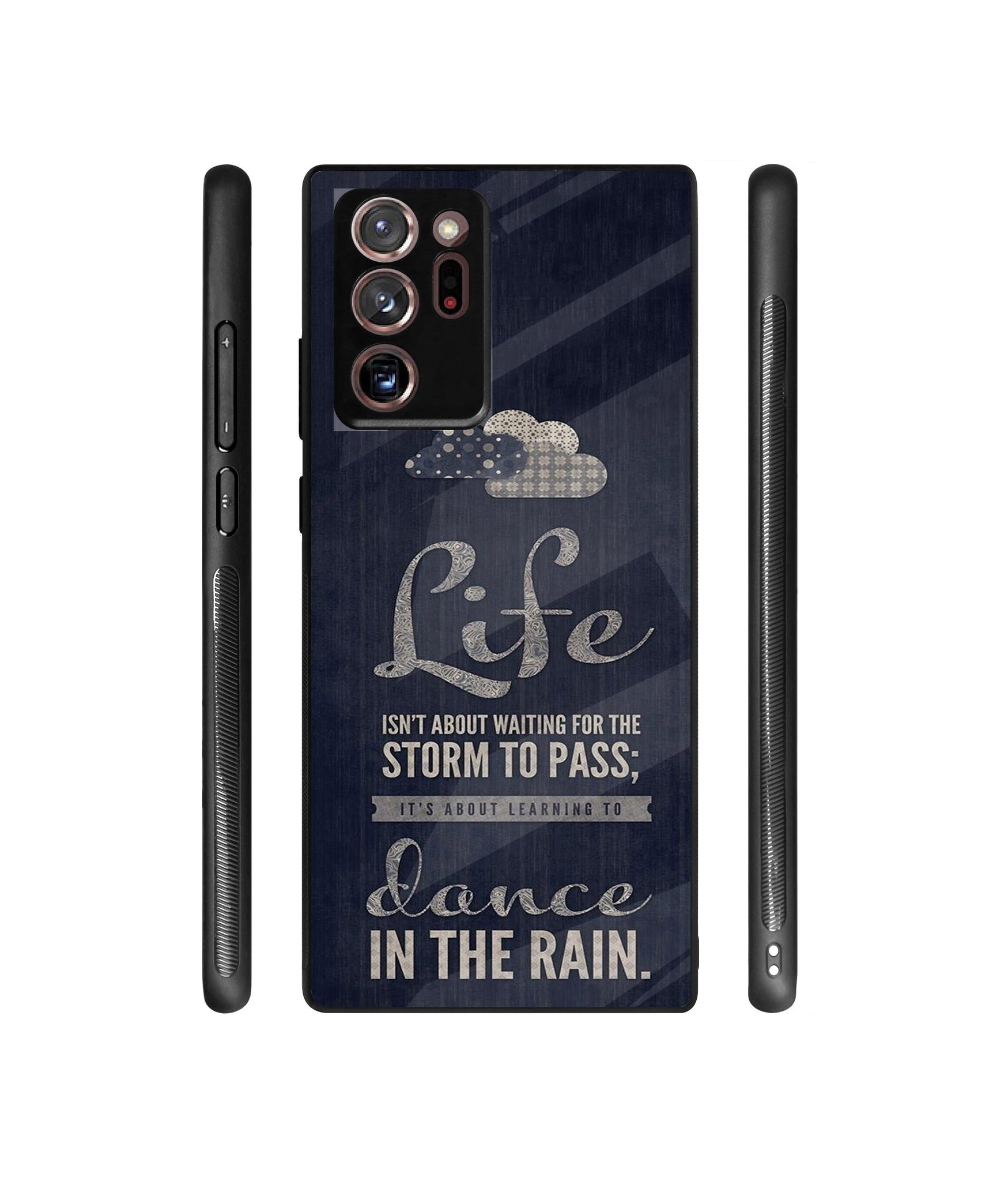 Life Pattern Print Designer Printed Glass Cover for Samsung Galaxy Note 20 Ultra