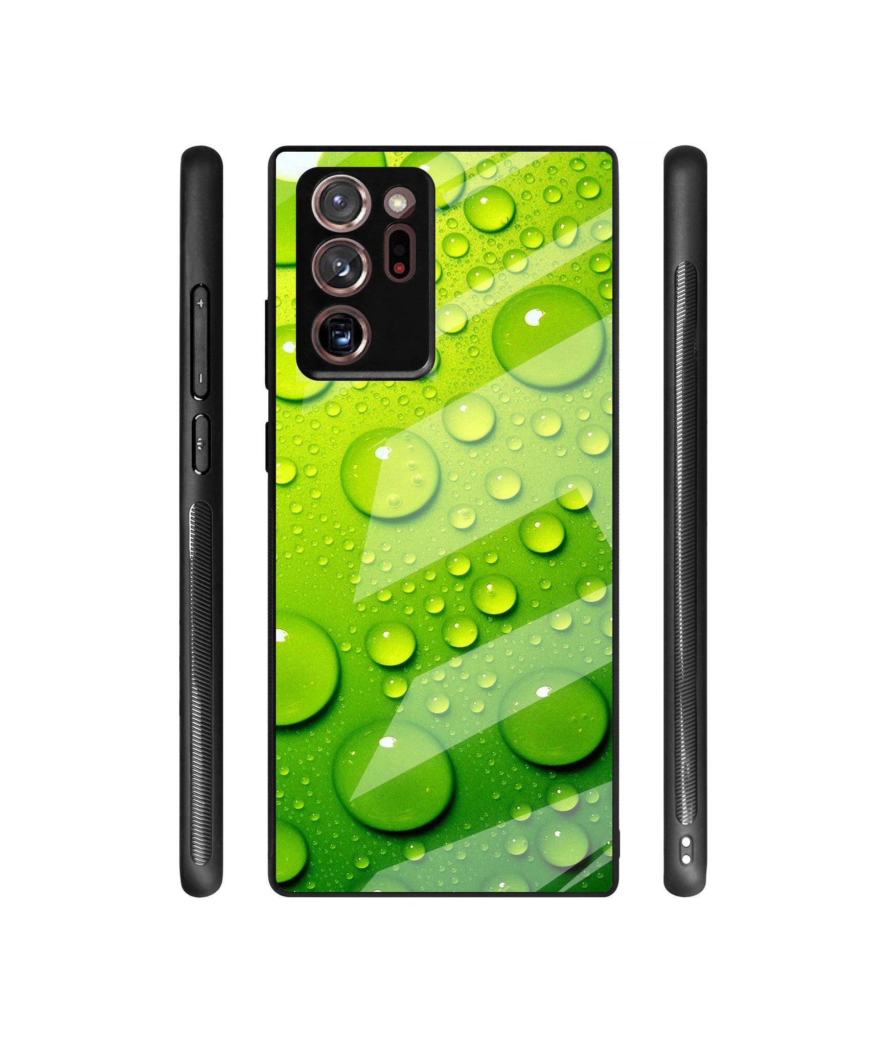 Green Bubbles Designer Printed Glass Cover for Samsung Galaxy Note 20 Ultra
